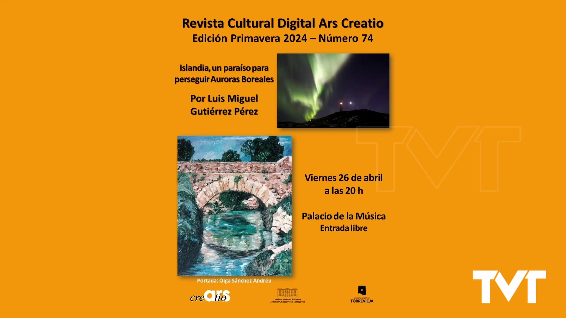 Imagen de Presentación del número 74 de la revista cultural digital Ars Creatio, correspondiente a la primavera de 2024 