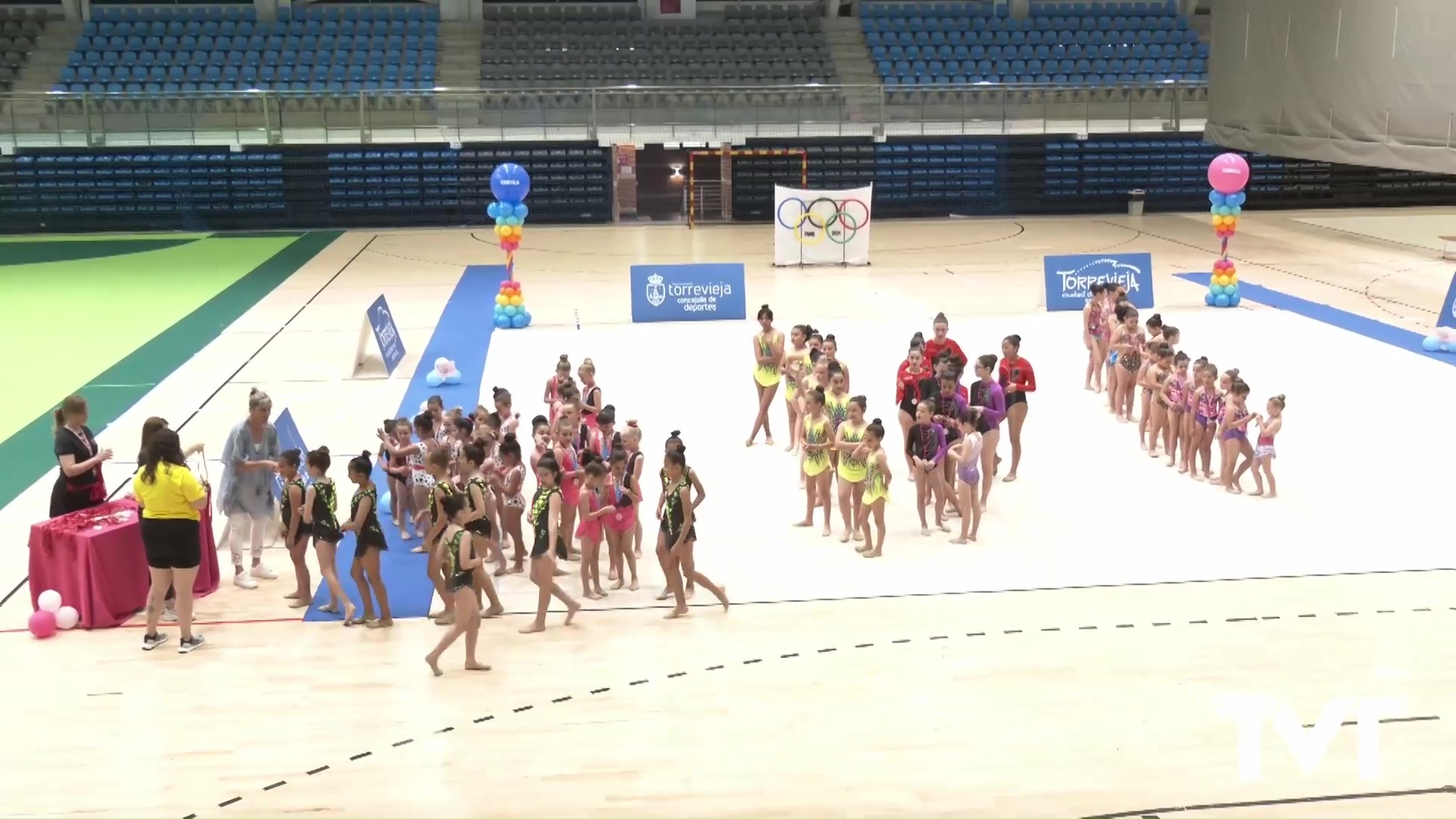 Imagen de Gran exhibición de escuelas de Gimnasia Rítmica en el palacio de los Deportes 
