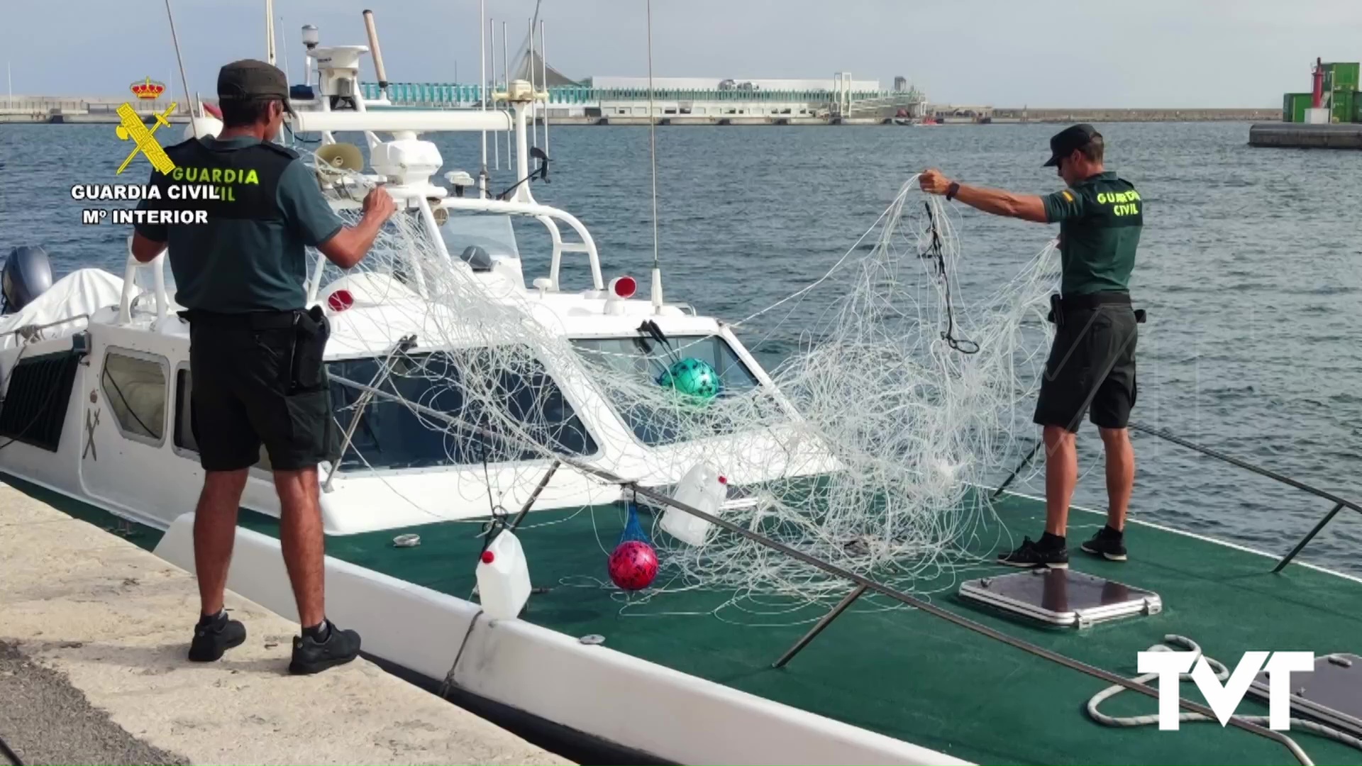 Imagen de La Guardia Civil retira un palangre casero de grandes dimensiones en aguas de Torrevieja  