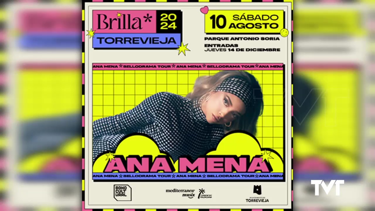 Imagen de Ana Mena en concierto en Torrevieja el 10 de agosto