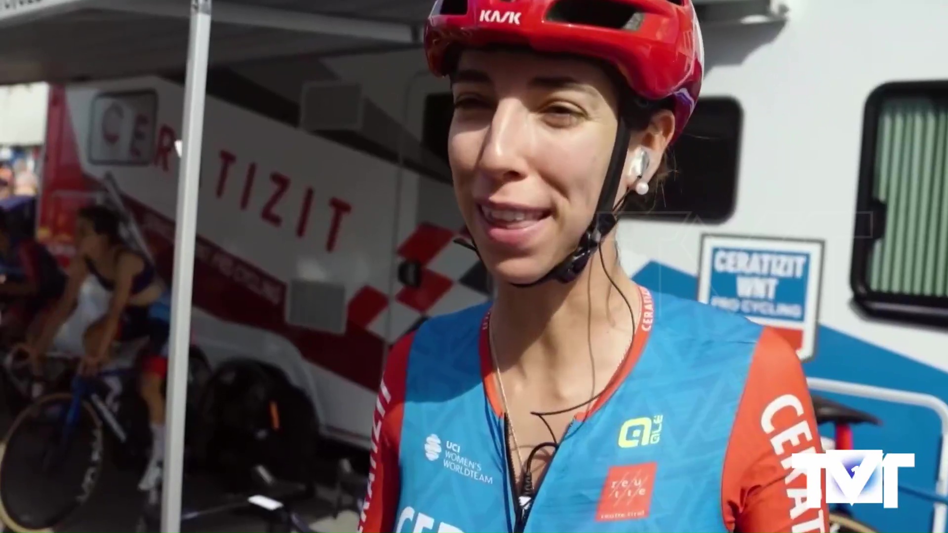 Imagen de Sandra Alonso en su cuarto Campeonato de Europa Absoluto de ciclismo en ruta 