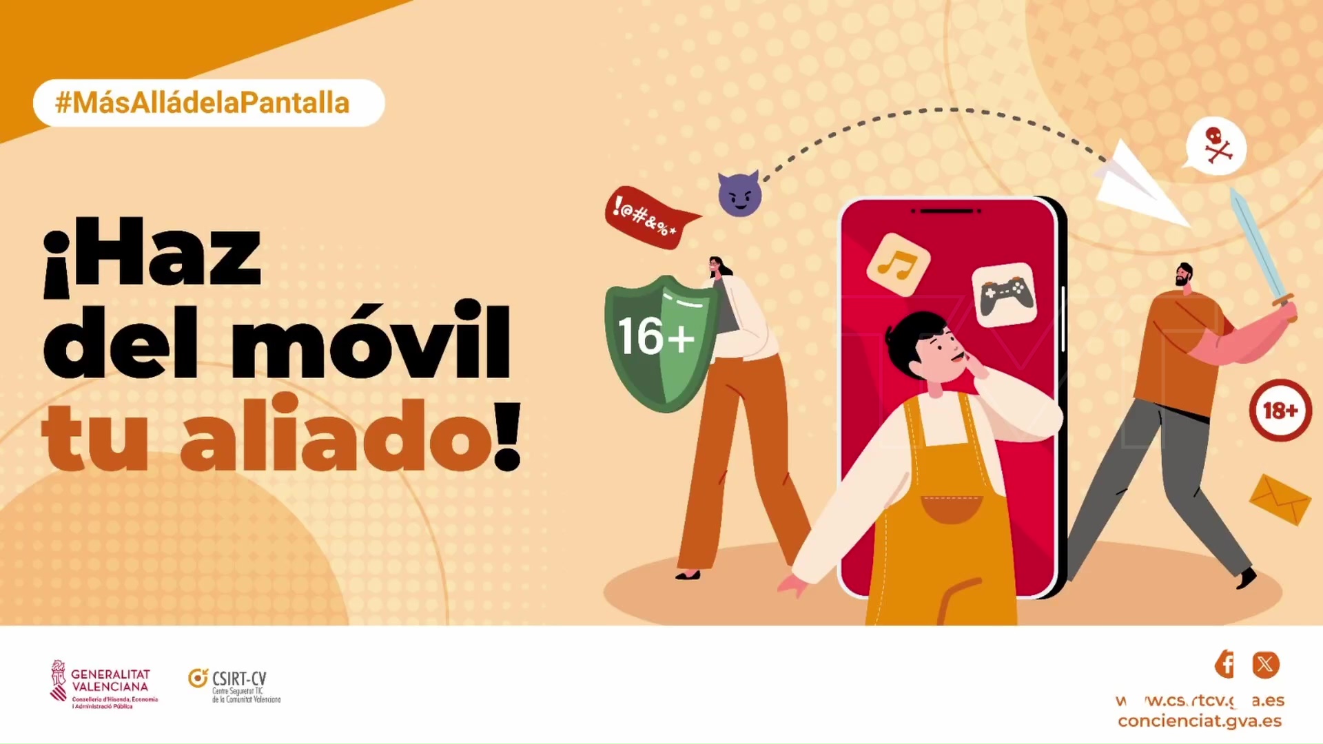 Imagen de Generalitat pone en marcha una campaña para concienciar sobre el uso excesivo de pantallas y los riesgos en menores