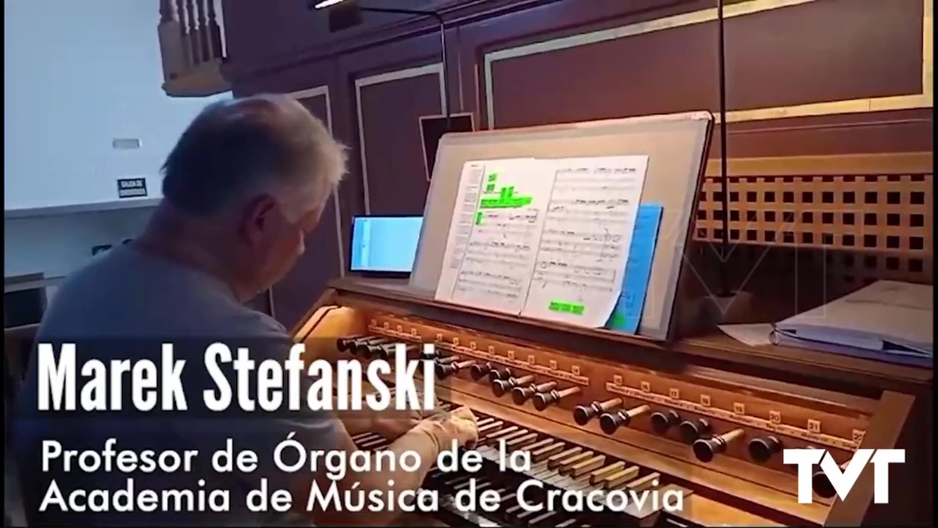 Imagen de Marek Stefański en el II ciclo de conciertos de órgano tubular en la parroquia Sagrado Corazón 