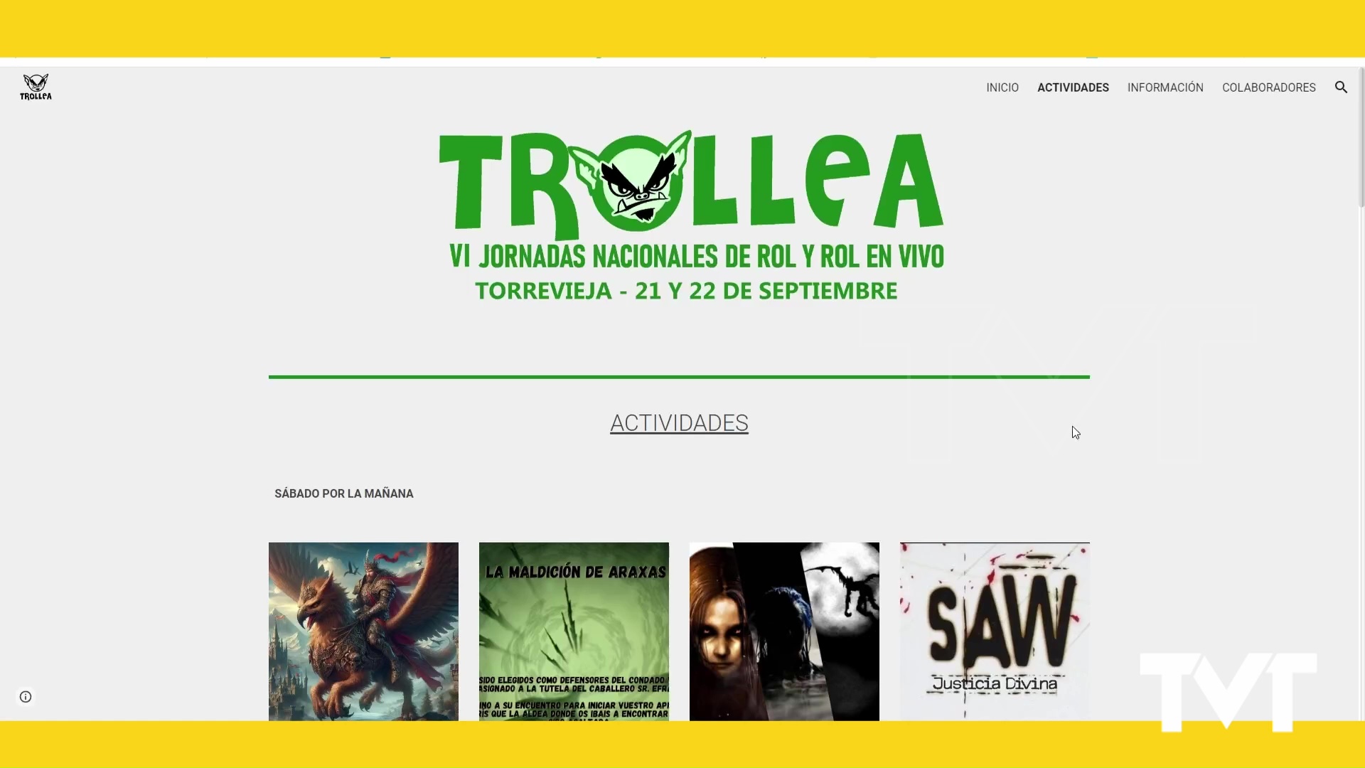 Imagen de Regresan las Jornadas nacionales de rol y rol en vivo TROLLEA, 21 y 22 de septiembre en el CCVC
