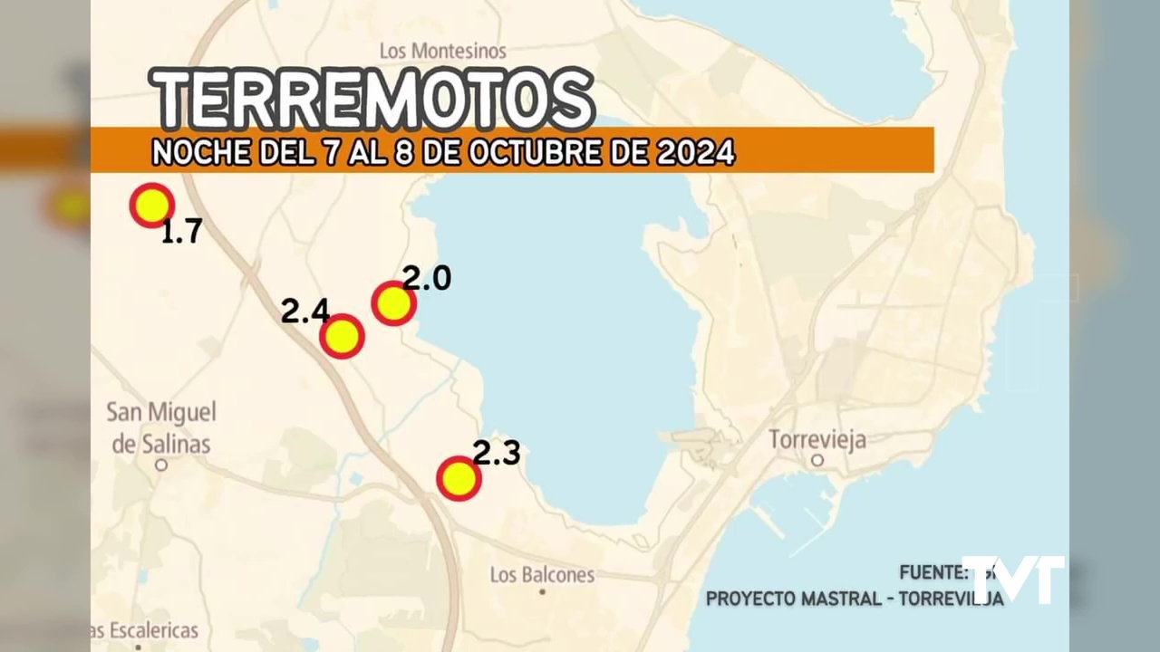 Imagen de Cuatro terremotos registra nuestra zona entre la noche y madrugada del 7 al 8 de octubre
