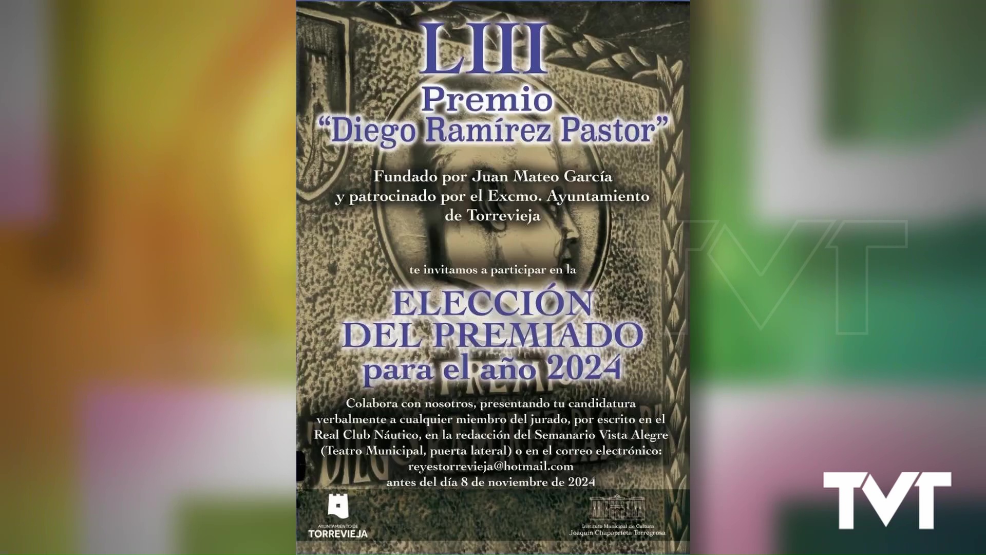 Imagen de Presentación candidaturas hasta el 8 de noviembre para la elección del LIII Premio Diego Ramírez Pastor