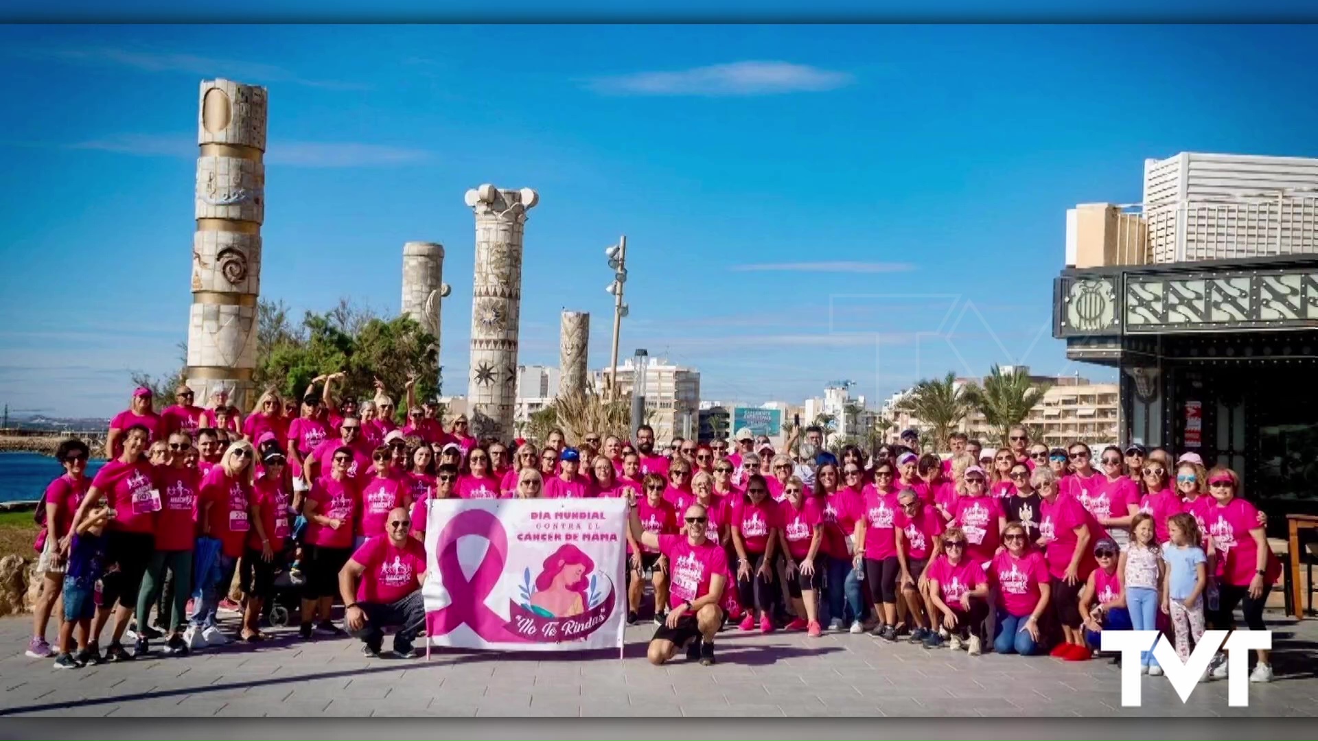 Imagen de Marea rosa para visibilizar el Día Mundial contra el cáncer de mama