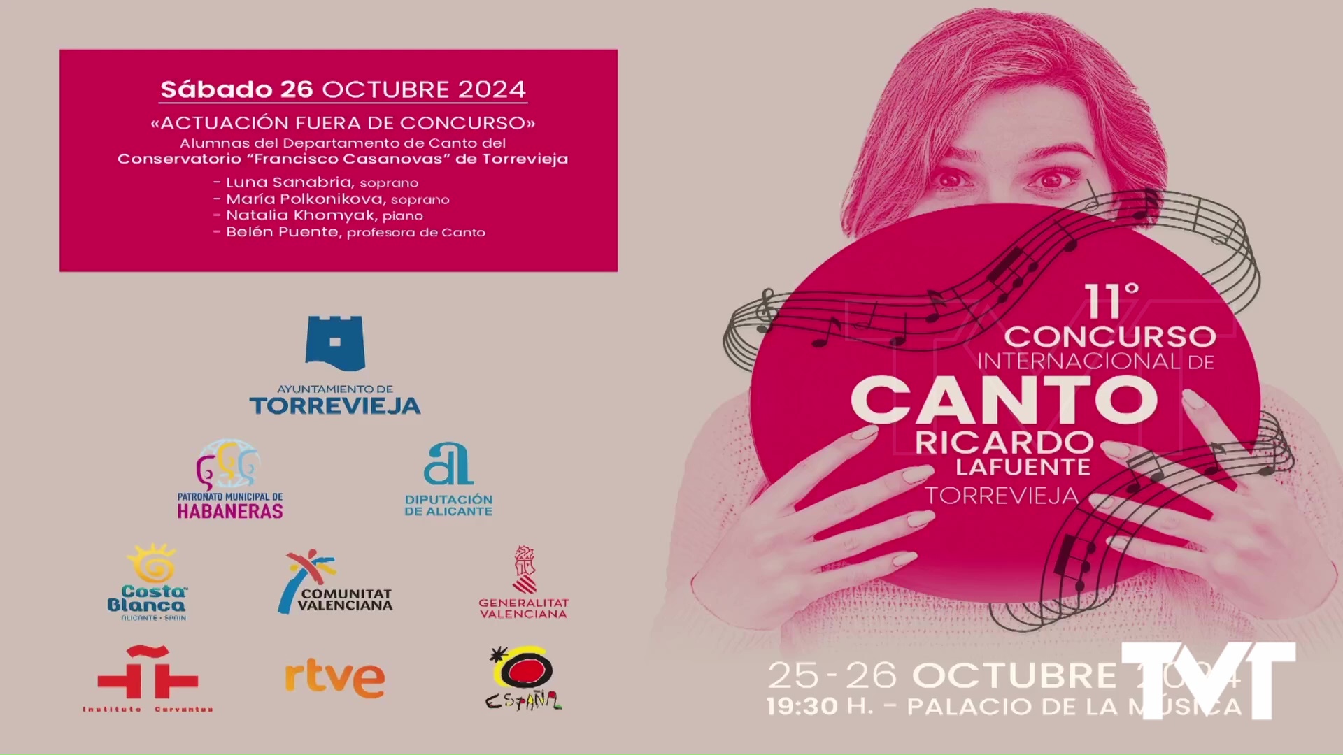 Imagen de Los días 25 y 26 de octubre se celebre el XI Concurso Internacional de canto 