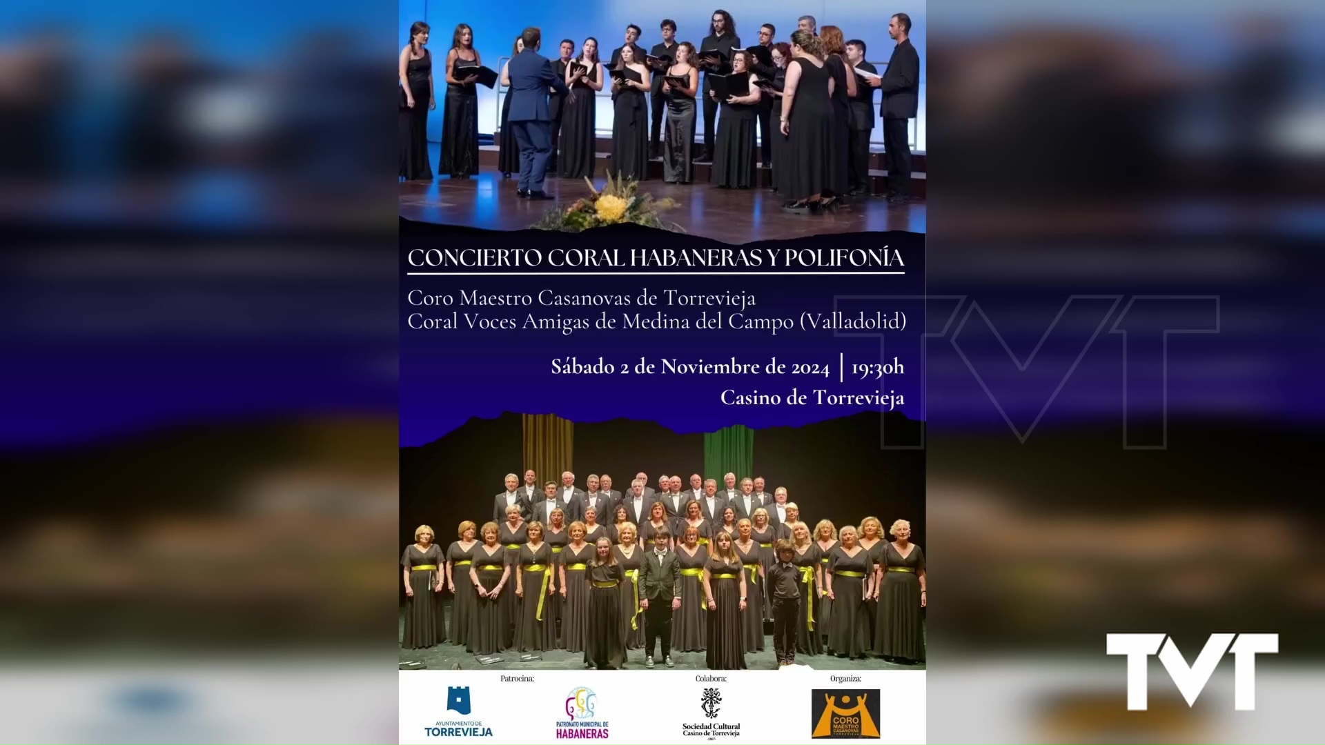 Imagen de El Coro «Maestro Casanovas» y la Coral «Voces Amigas» de Medina del Campo, procedente (Valladolid) ofrecen un concierto en el Casino de Torrevieja