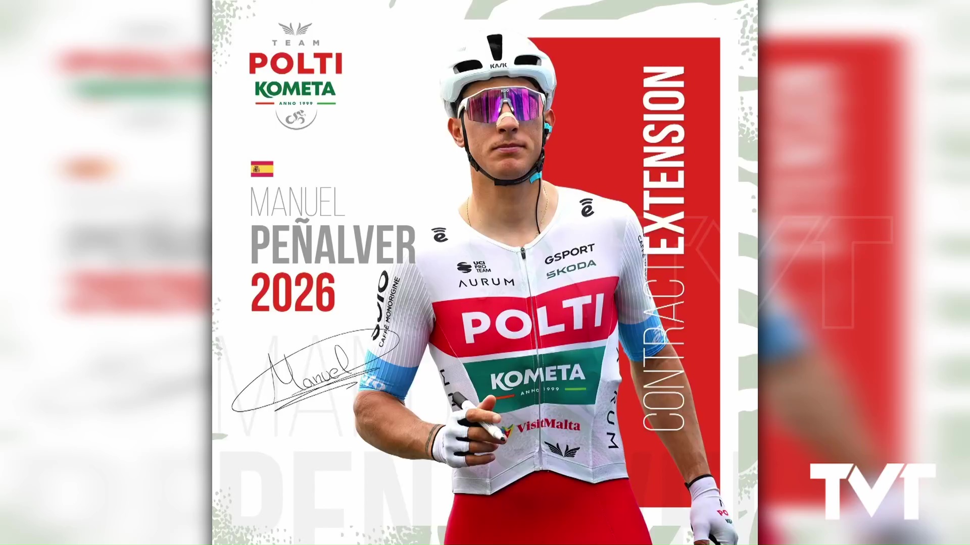 Imagen de El ciclista torrevejense Manuel Peñalver renueva dos años más con Polti Kometa 