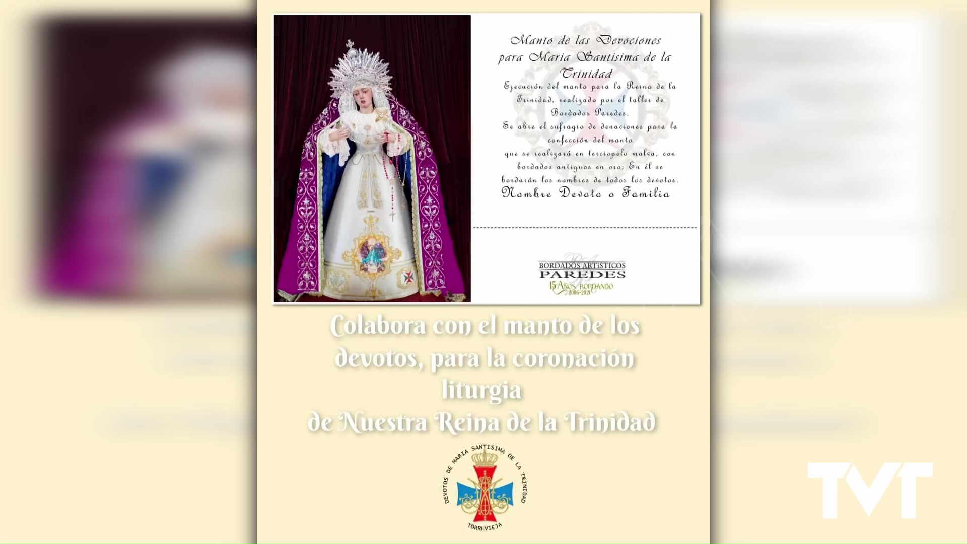 Imagen de El 23 de noviembre se celebrará el acto de coronación litúrgica de Nuestra Señora de la Trinidad de Torrevieja 