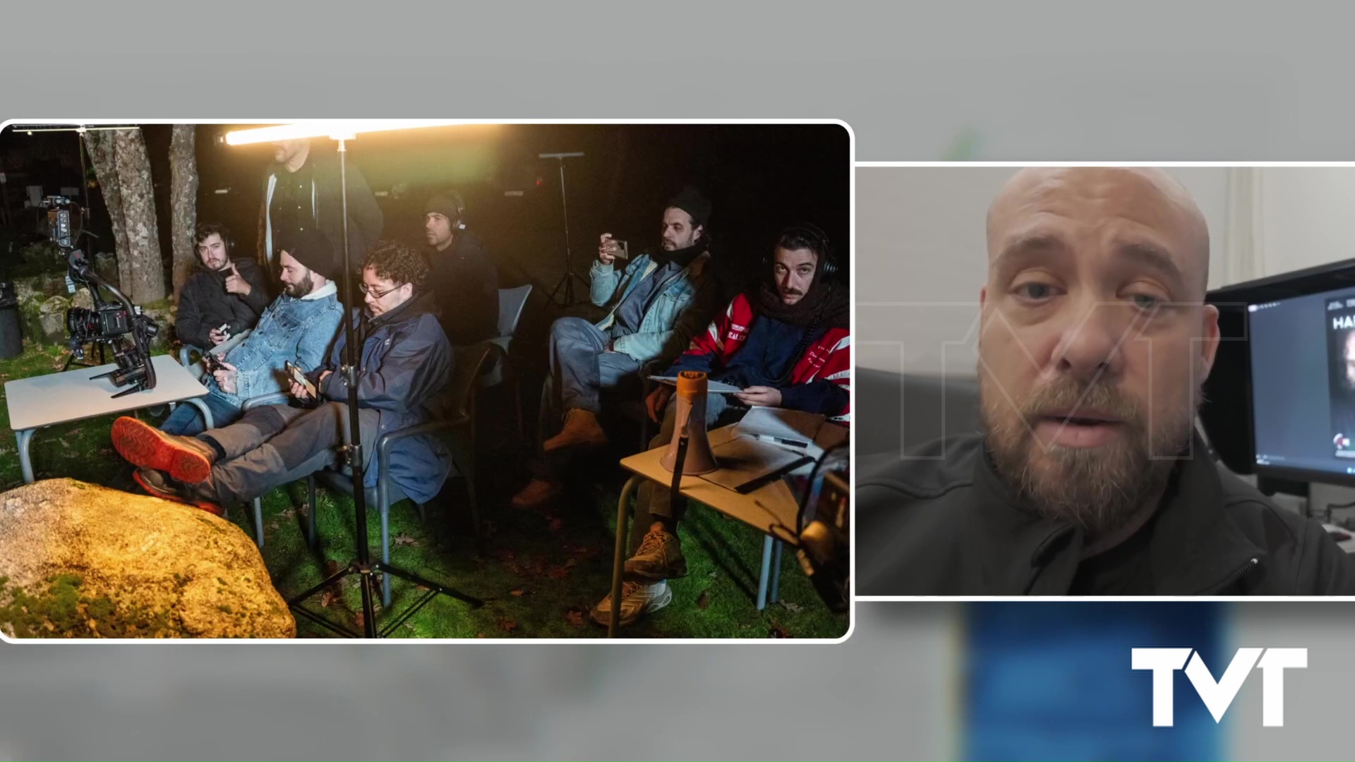 Imagen de David de Loro, vecino de Torrevieja, inmerso en el rodaje de su 2º cortometraje «Habitación 7» 
