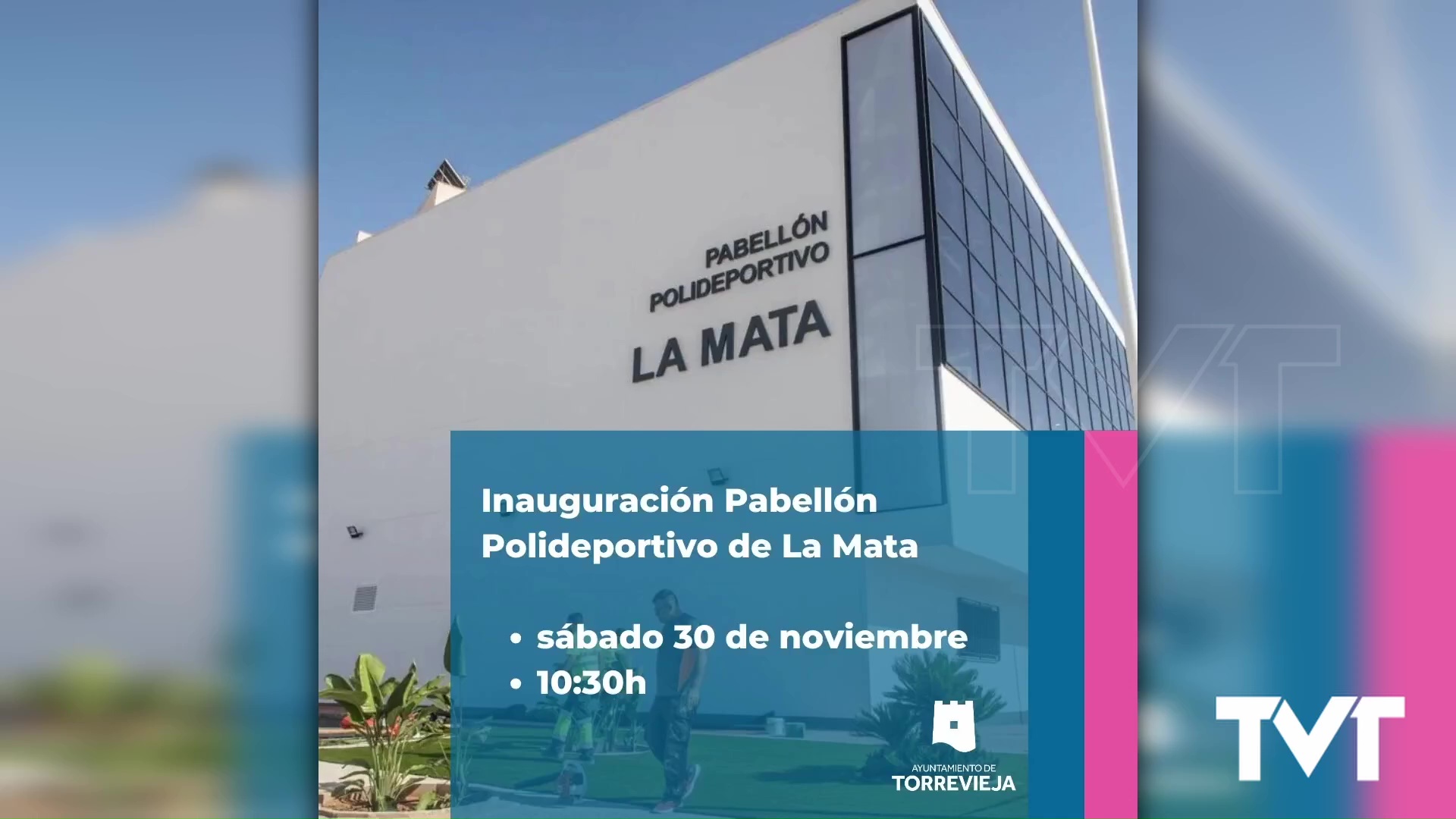 Imagen de El Pabellón polideportivo de La Mata será inaugurado el sábado 30 de noviembre a las 10.30h 