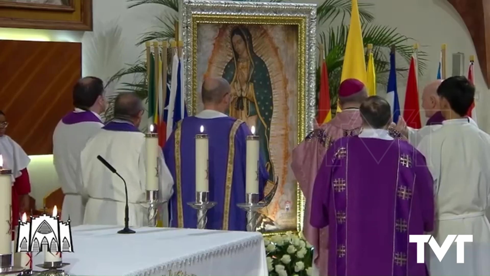 Imagen de Bendecida La «Tilma» en la parroquia del Sagrado Corazón de Jesús