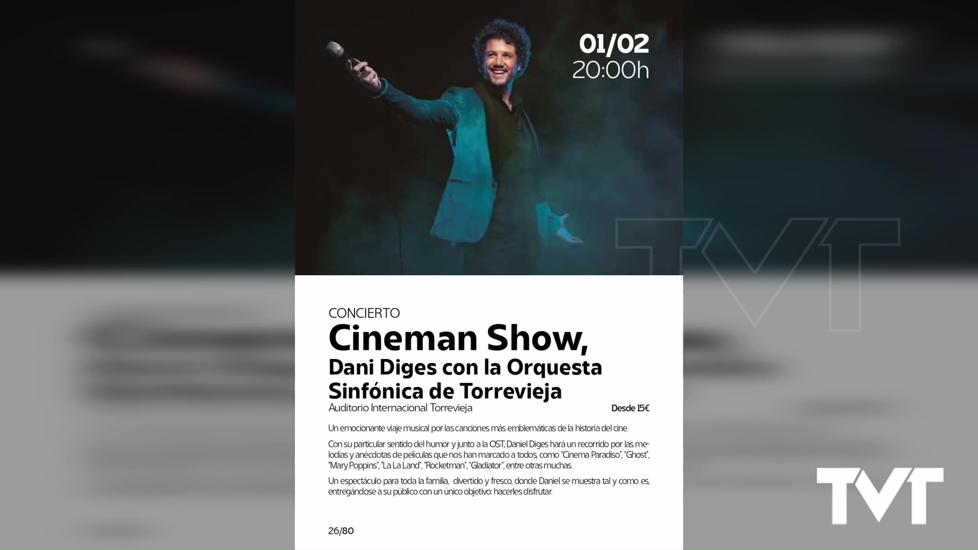 Imagen de Un viaje musical único con Dani Diges y la Orquesta Sinfónica de Torrevieja         