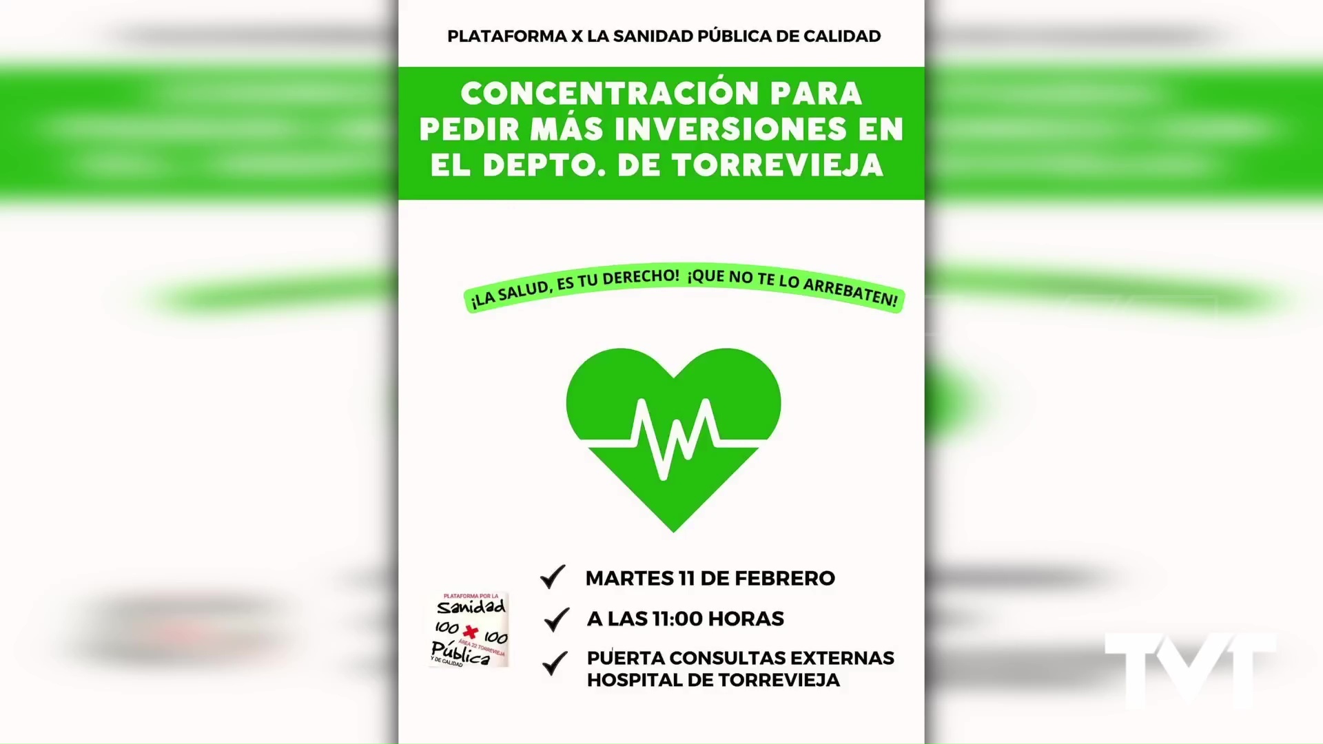 Imagen de Convocada concentración para reivindicar un mejor servicio sanitario y más inversiones