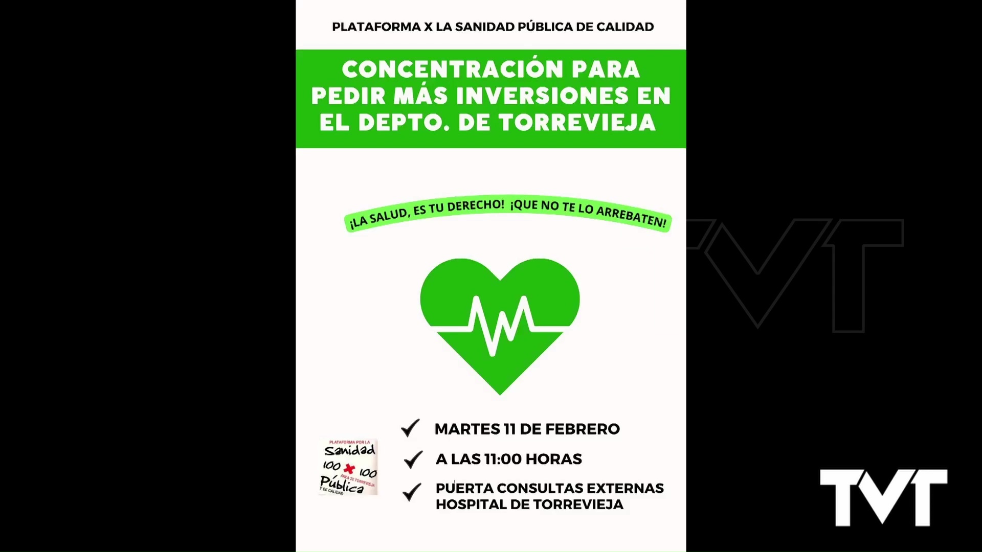 Imagen de La plataforma por la sanidad pública reclama mayor inversión y medios en el departamento de Salud de Torrevieja