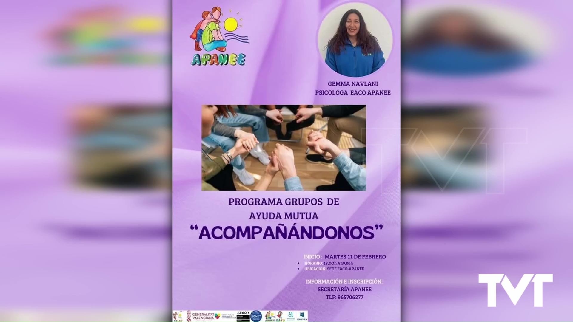 Imagen de Apanee pone en marcha el programa «Acompañándonos»