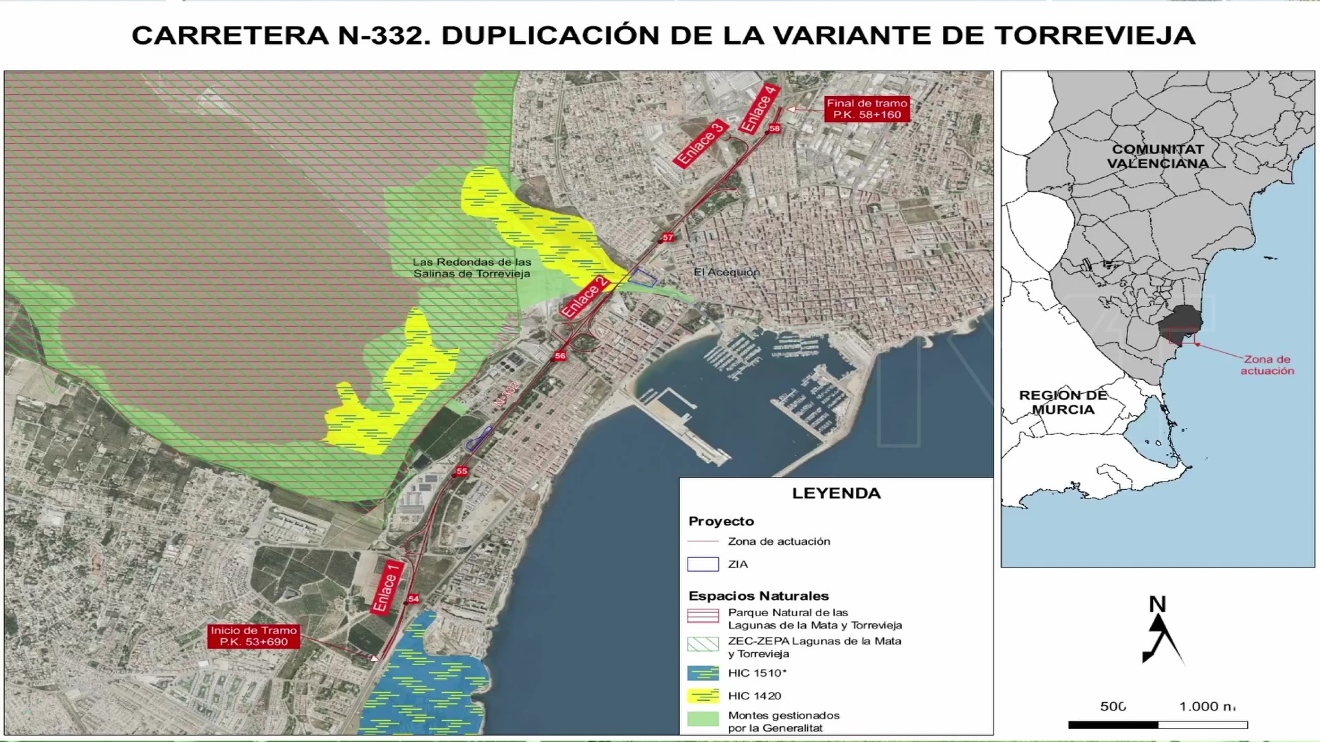 Imagen de Estudio de impacto ambiental favorable. Avanza el proyecto de duplicación de la variante de Torrevieja en la N 332. Presupuestado en 55 millones 