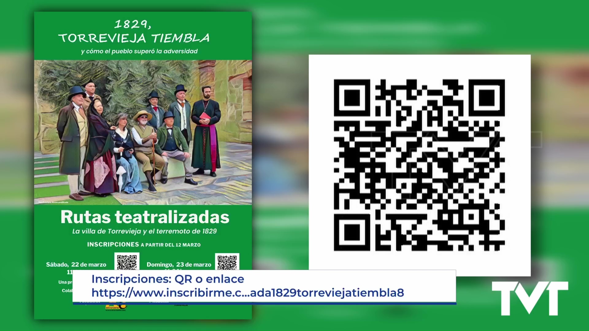 Imagen de Nuevas rutas teatralizadas para recordar la historia del terremoto que asoló en 1829 Torrevieja y la Vega Baja 