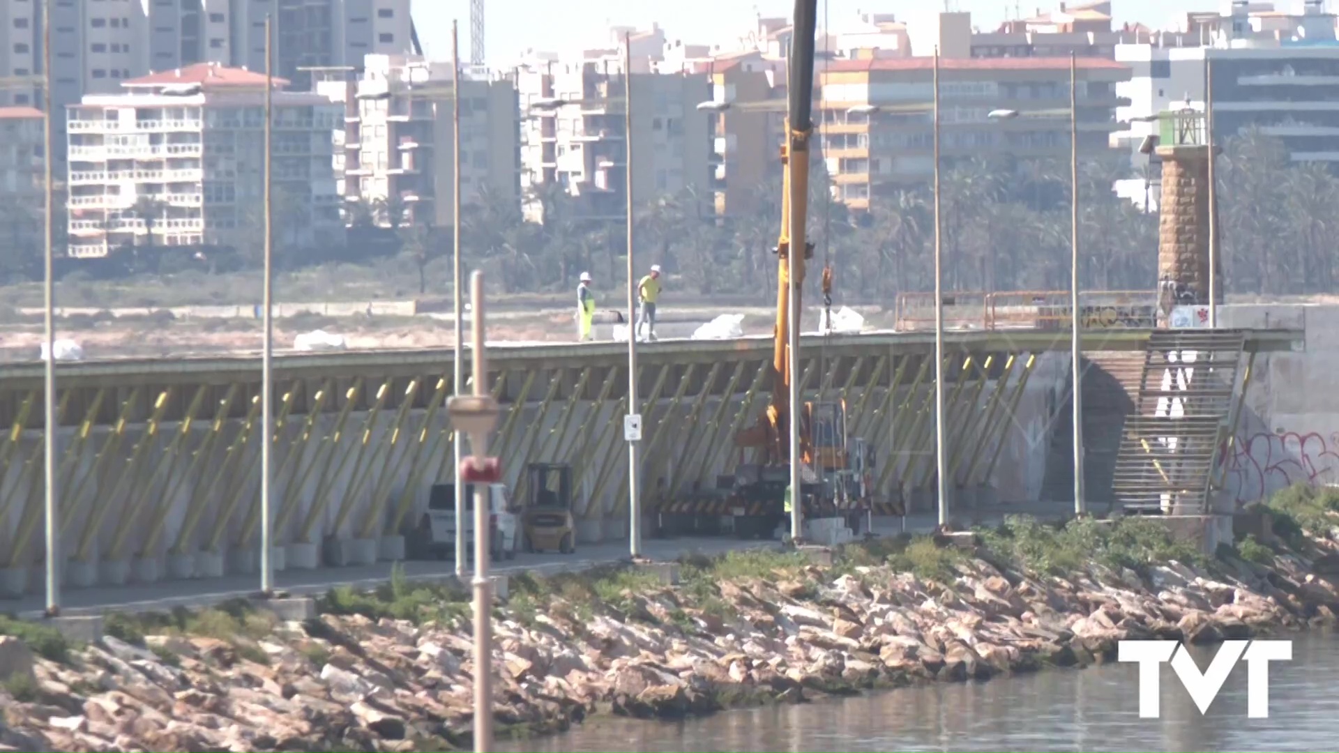 Imagen de Avanzan las obras de rehabilitación integral del Dique de Levante