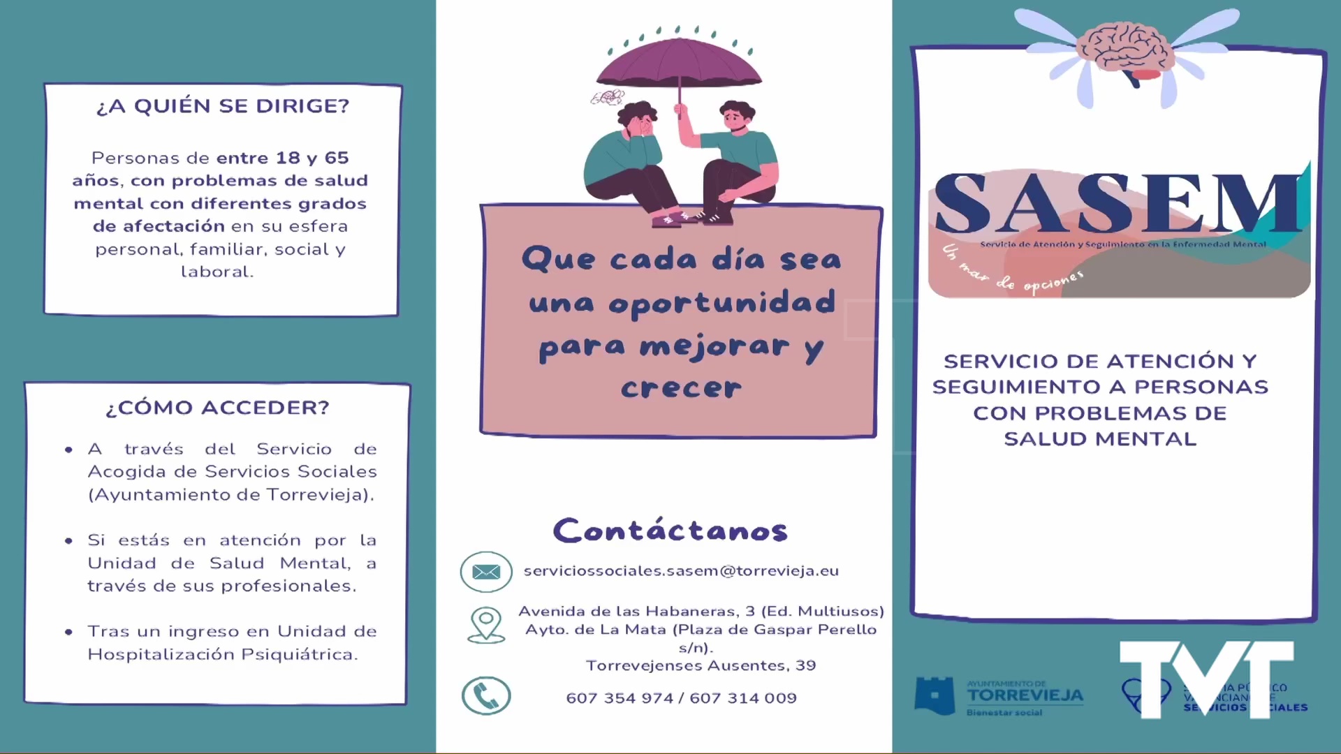 Imagen de SASEM cuenta en Torrevieja con equipo multidisciplinar para el cuidado de la salud mental
