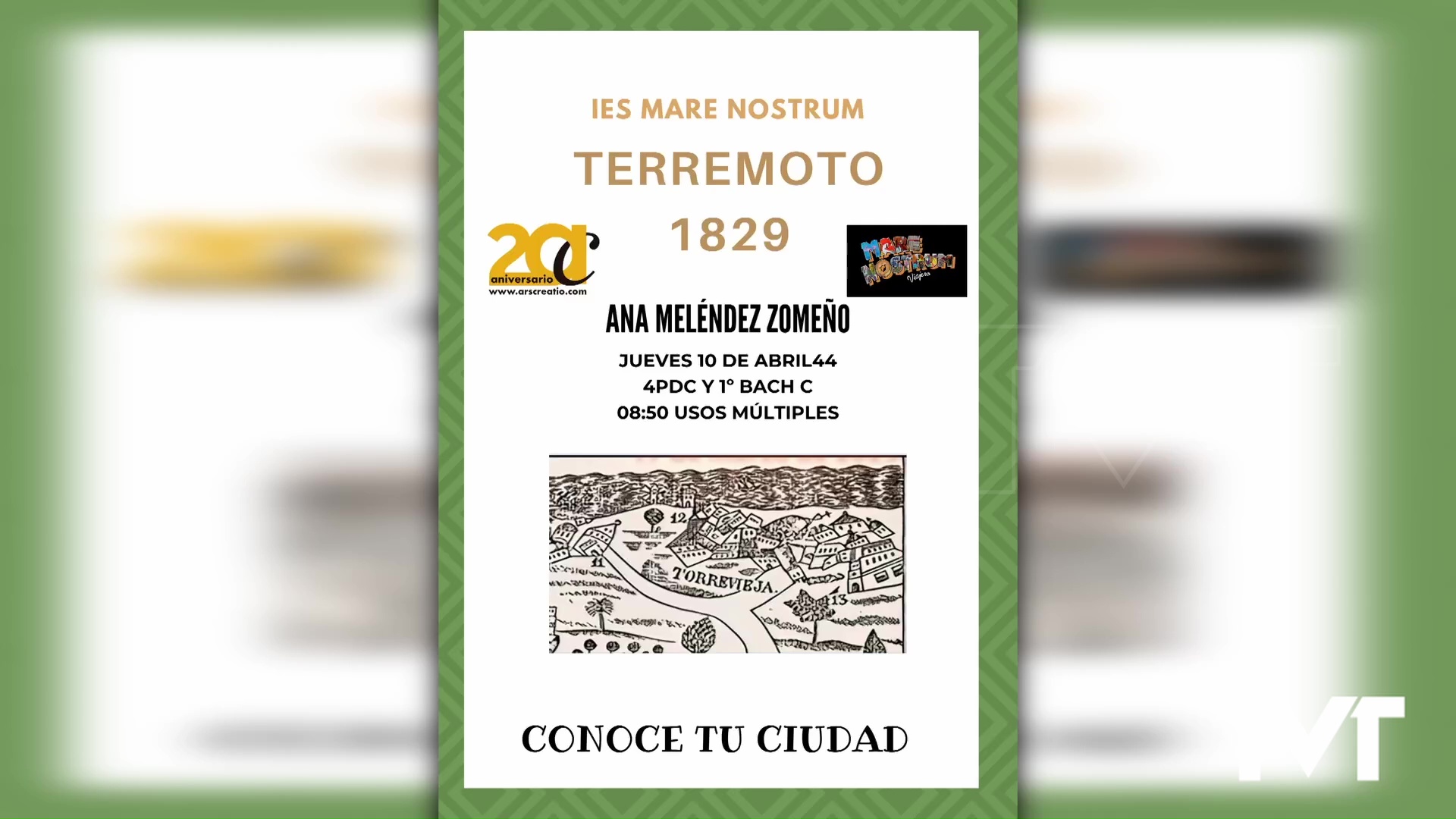 Imagen de Ana Meléndez presenta una charla sobre el terremoto de 1829 en el IES Mare Nostrum