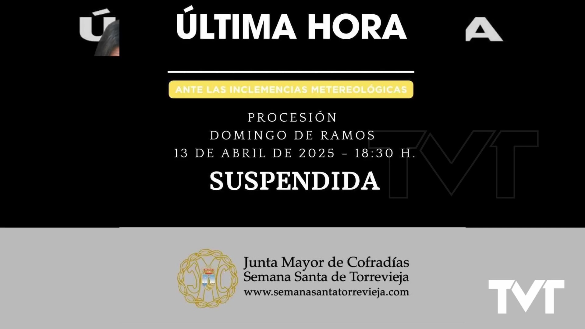 Imagen de Se suspendió la procesión de Las Mantillas 