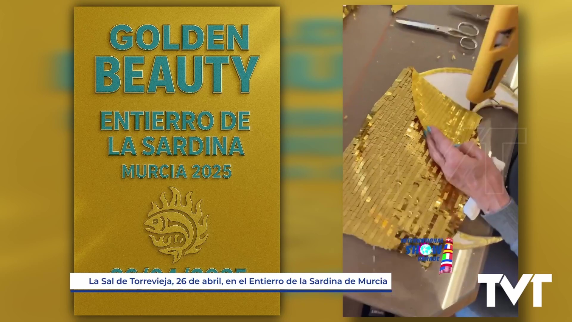 Imagen de La Sal de Torrevieja lucirá en el desfile del «Entierro de la Sardina» de Murcia la nueva fantasía «Golden Beauty». Y el 1 de mayo...rumbo a la India
