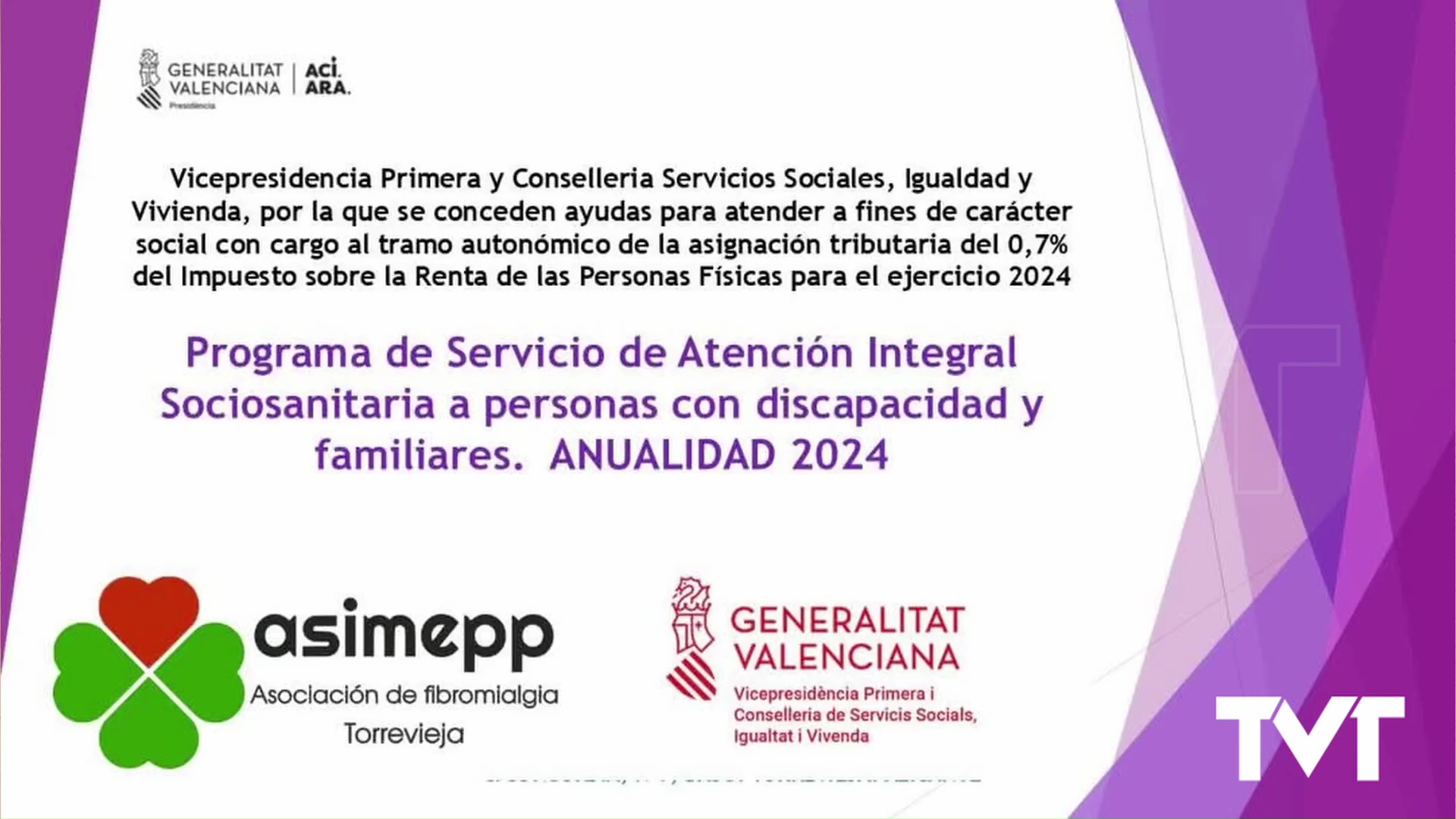 Imagen de Asimepp pone en marcha un servicio de atención integral sociosanitaria con una ayuda de Generalitat