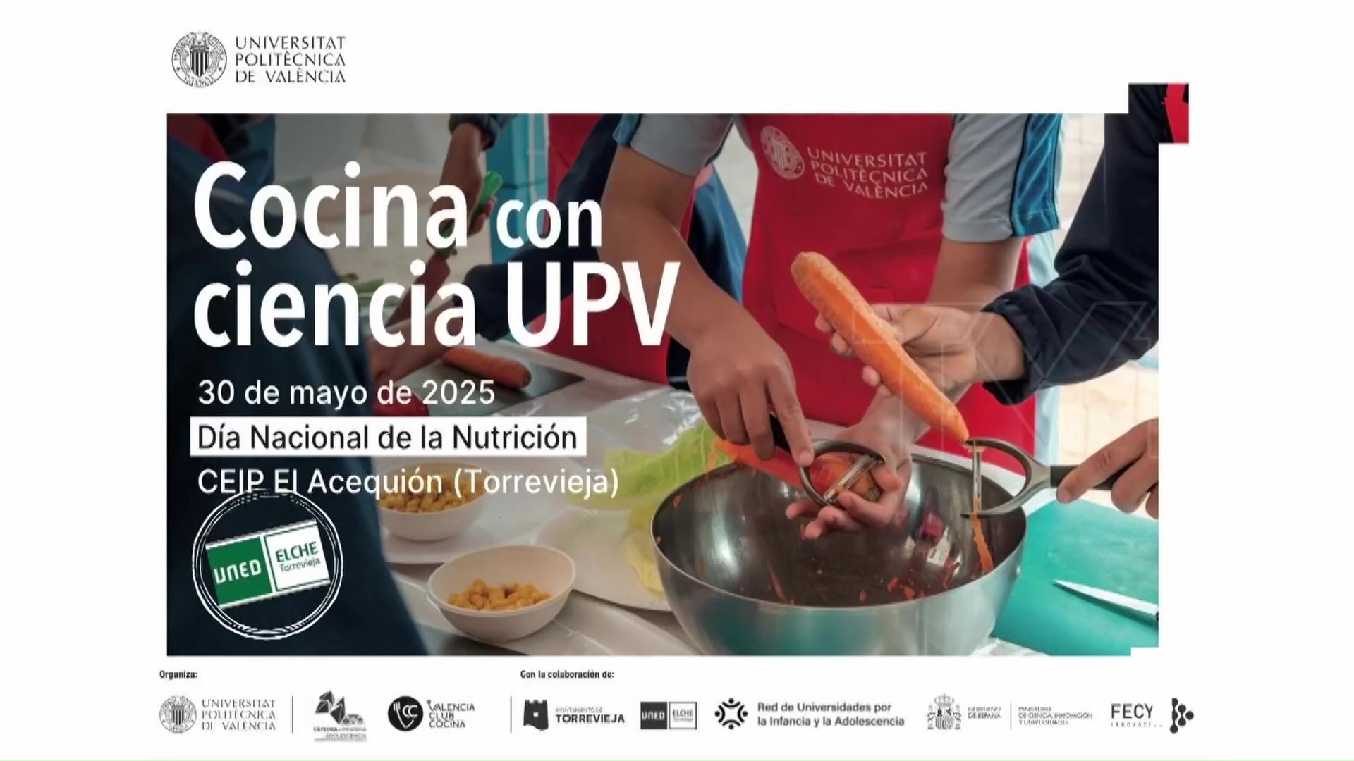 Imagen de El taller “Cocina con ciencia” llega a Torrevieja el 30 de mayo con el CEIP El Acequión como escenario