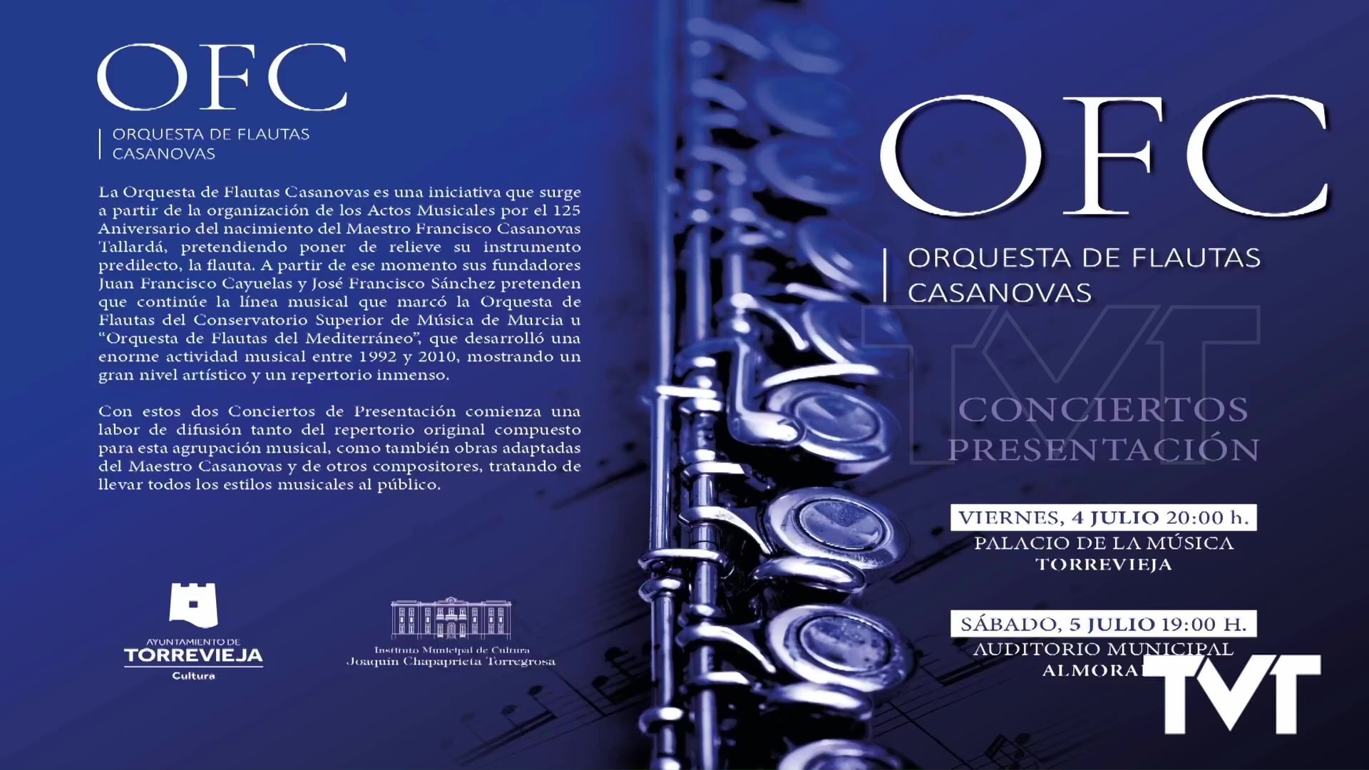 Imagen de Cambio de ubicación del concierto «orquesta de flauta: homenaje a Casanovas»