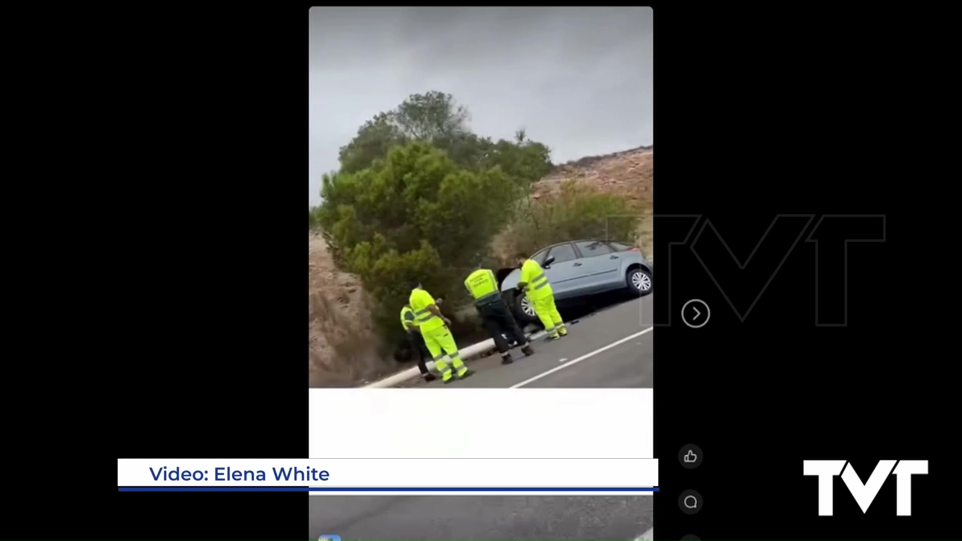 Imagen de Un segundo accidente en la N 332 deja a los 4 ocupantes de un vehículo atrapados en su interior