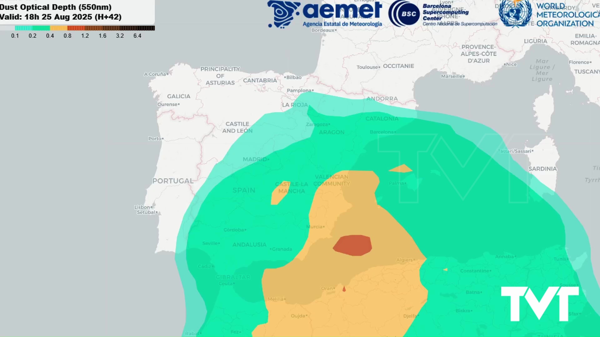 Imagen de Calima para despedir el mes de agosto