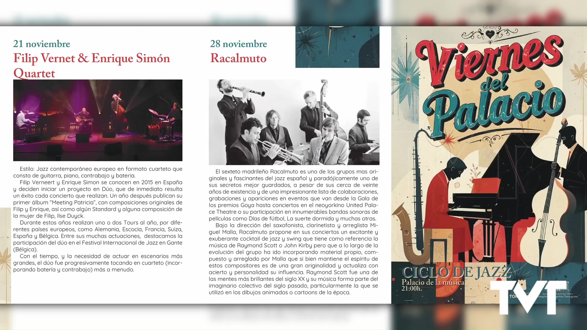 Imagen de Regresan las noches de Jazz en el Palacio de la Música
