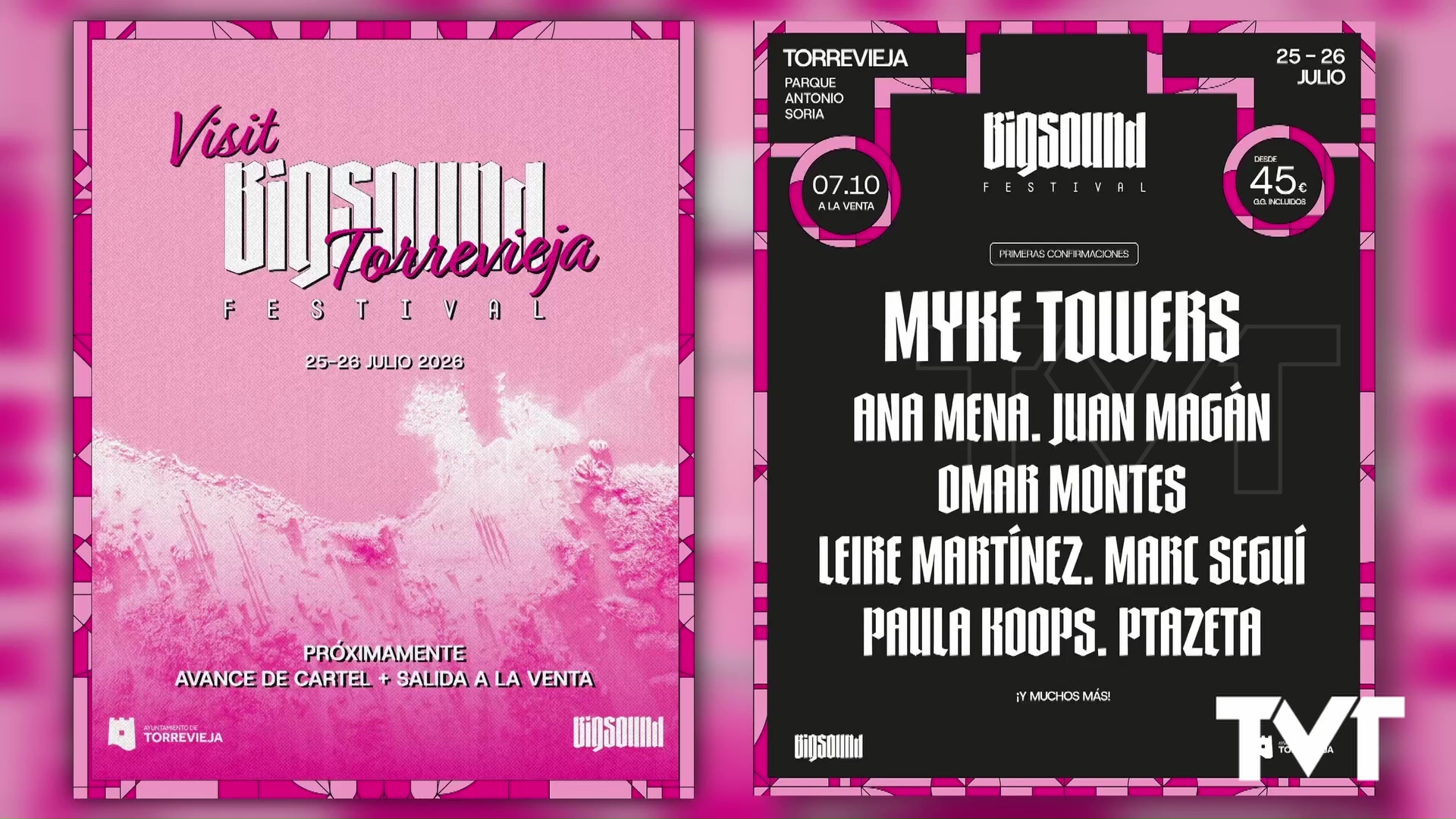 Imagen de Myke Towers, Ana Mena y Omar Montes, entre los primeros artistas confirmados del Bigsound Festival Torrevieja
