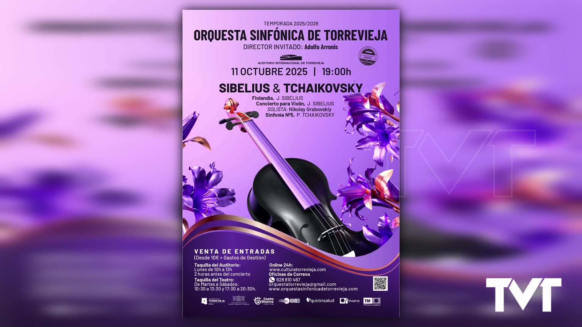 Imagen de La Orquesta Sinfónica de Torrevieja abre la temporada con Tchaikovsky y Sibelius el 11 de octubre
