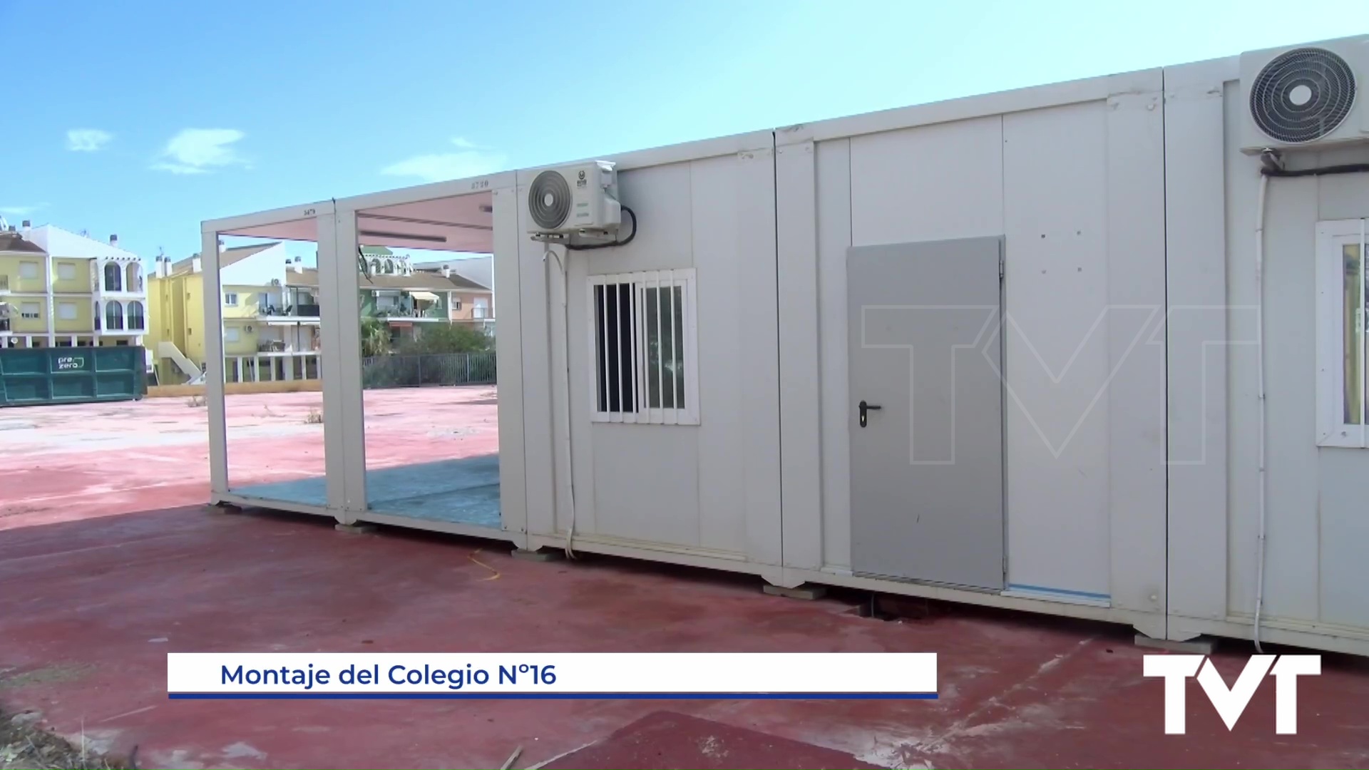 Imagen de Comienza el montaje de las aulas prefabricadas del CEIP 16