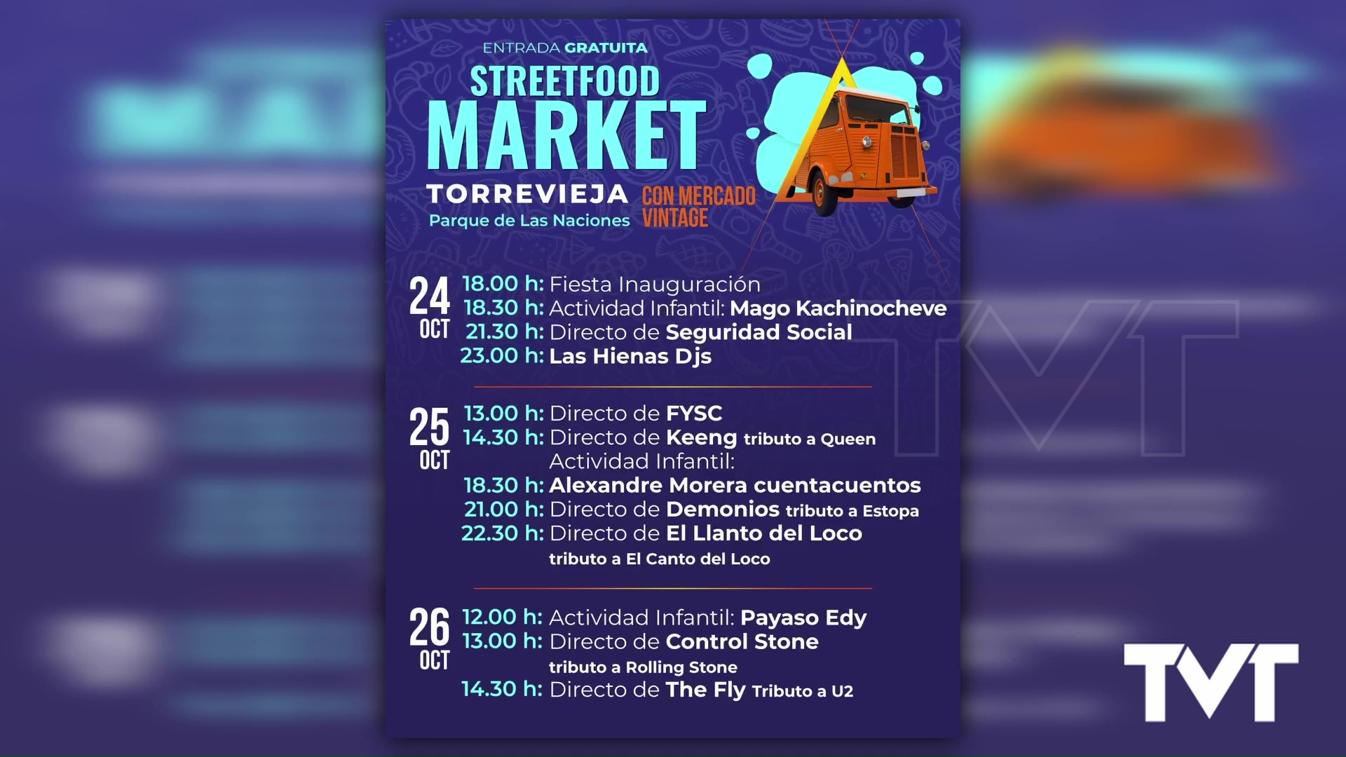 Imagen de Así queda la nueva programación del Street Food Market tras el cambio de fechas