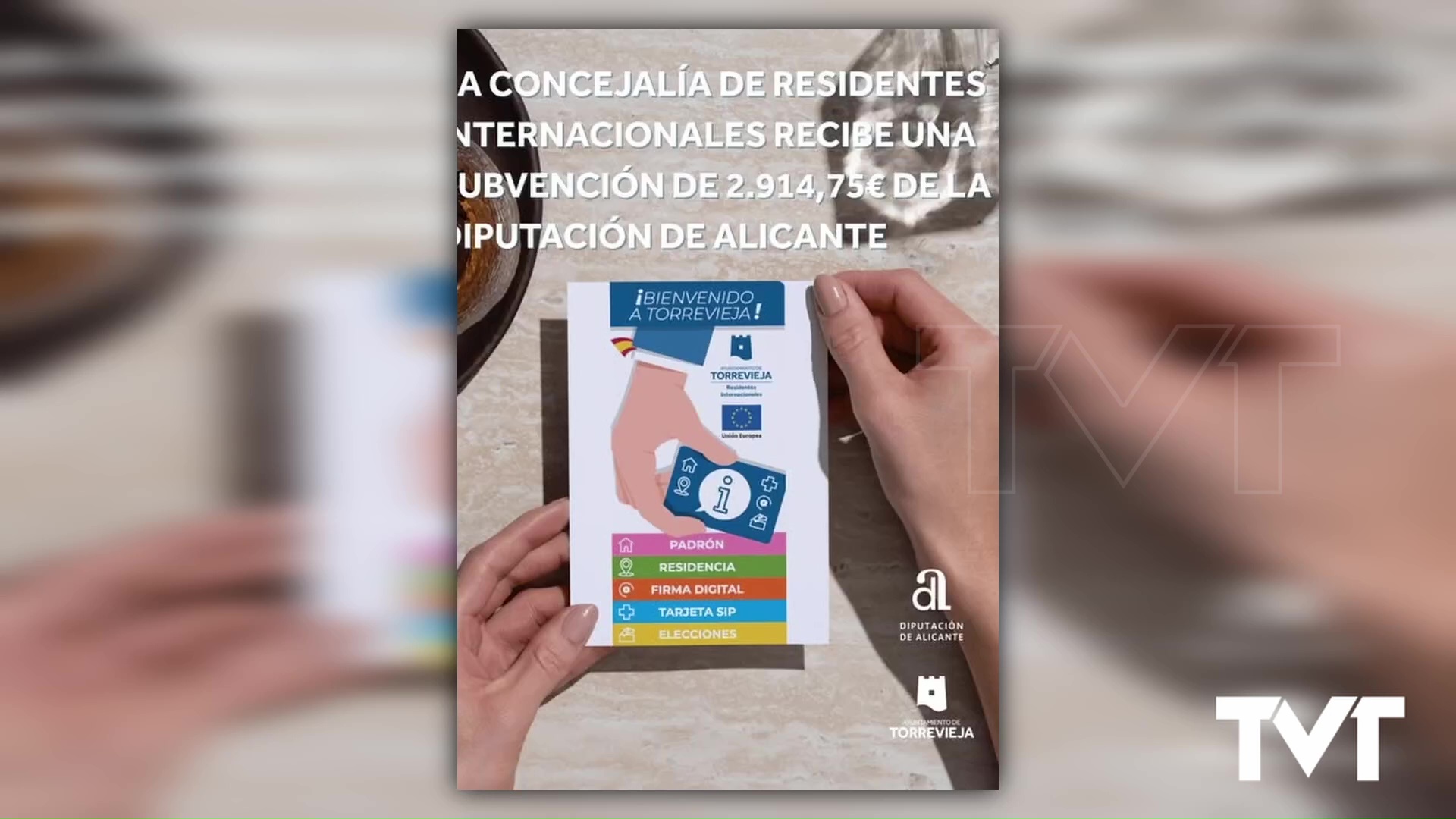 Imagen de La Concejalía de Residentes Internacionales recibe 2.914,75€ de la Diputación de Alicante