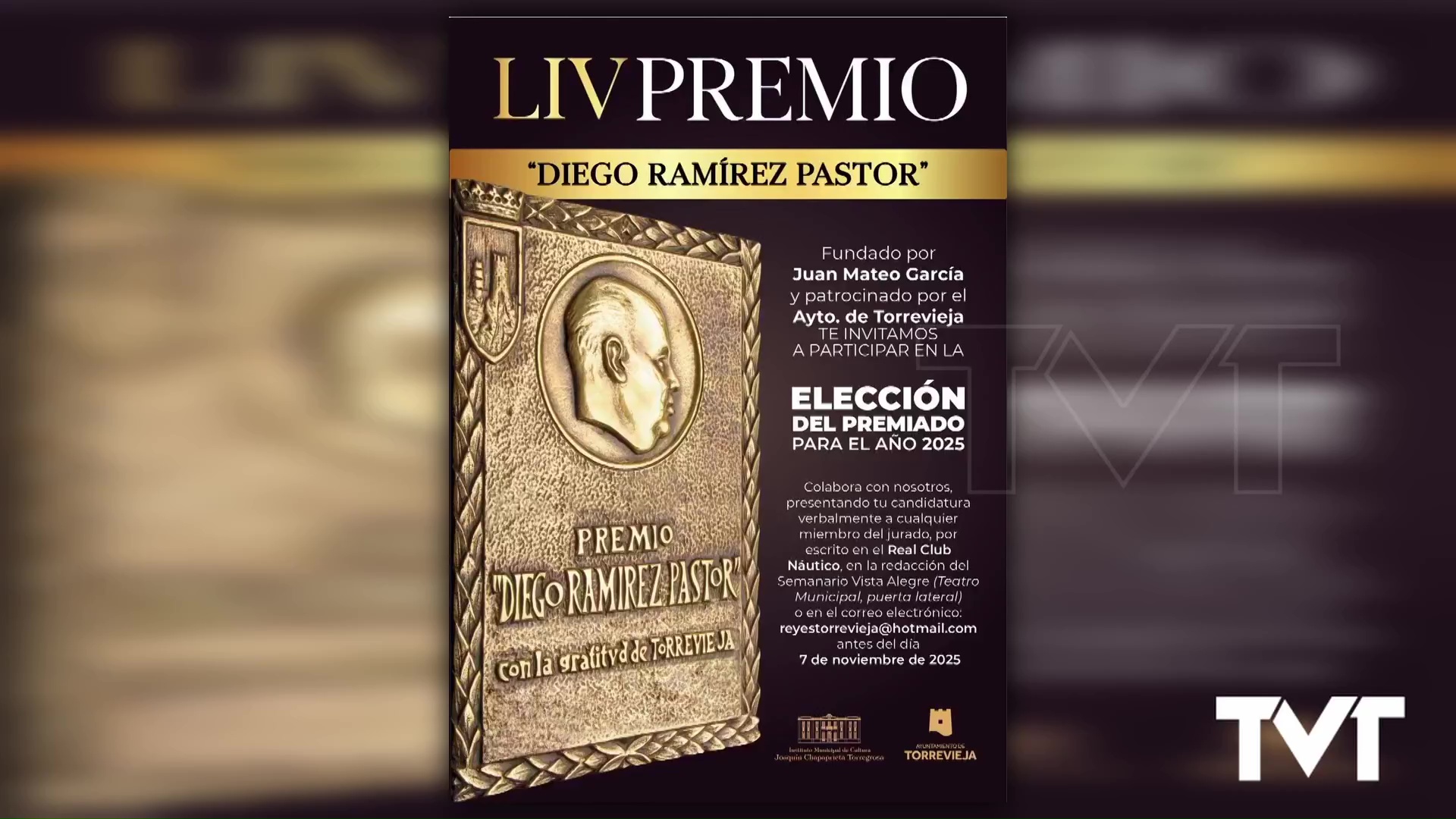 Imagen de Comienza la cuenta atrás para conocer el fallo del jurado del  Premio Diego Ramírez Pastor 2025