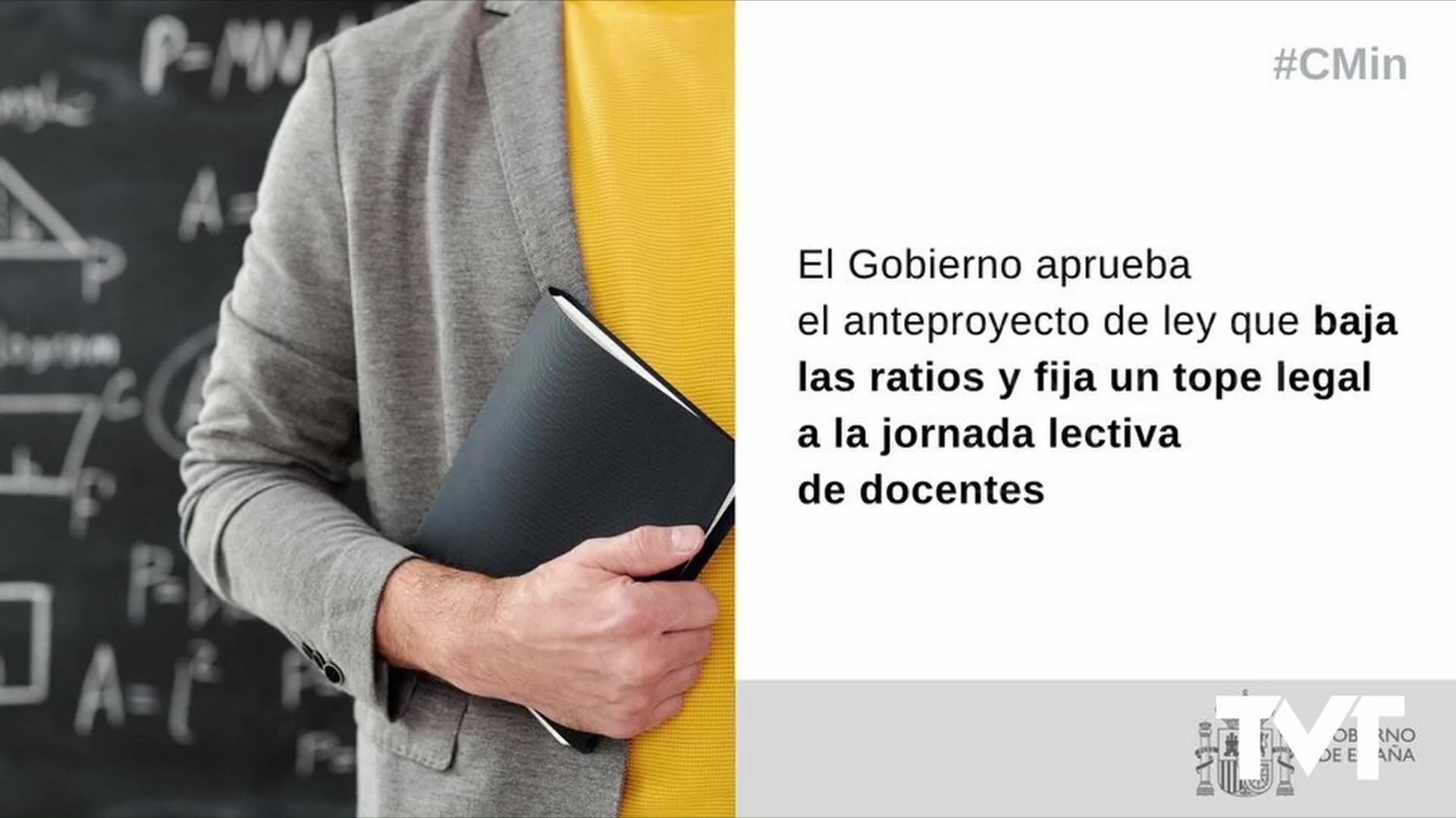 Imagen de El Gobierno de España aprueba una norma para bajar ratios en las aulas 