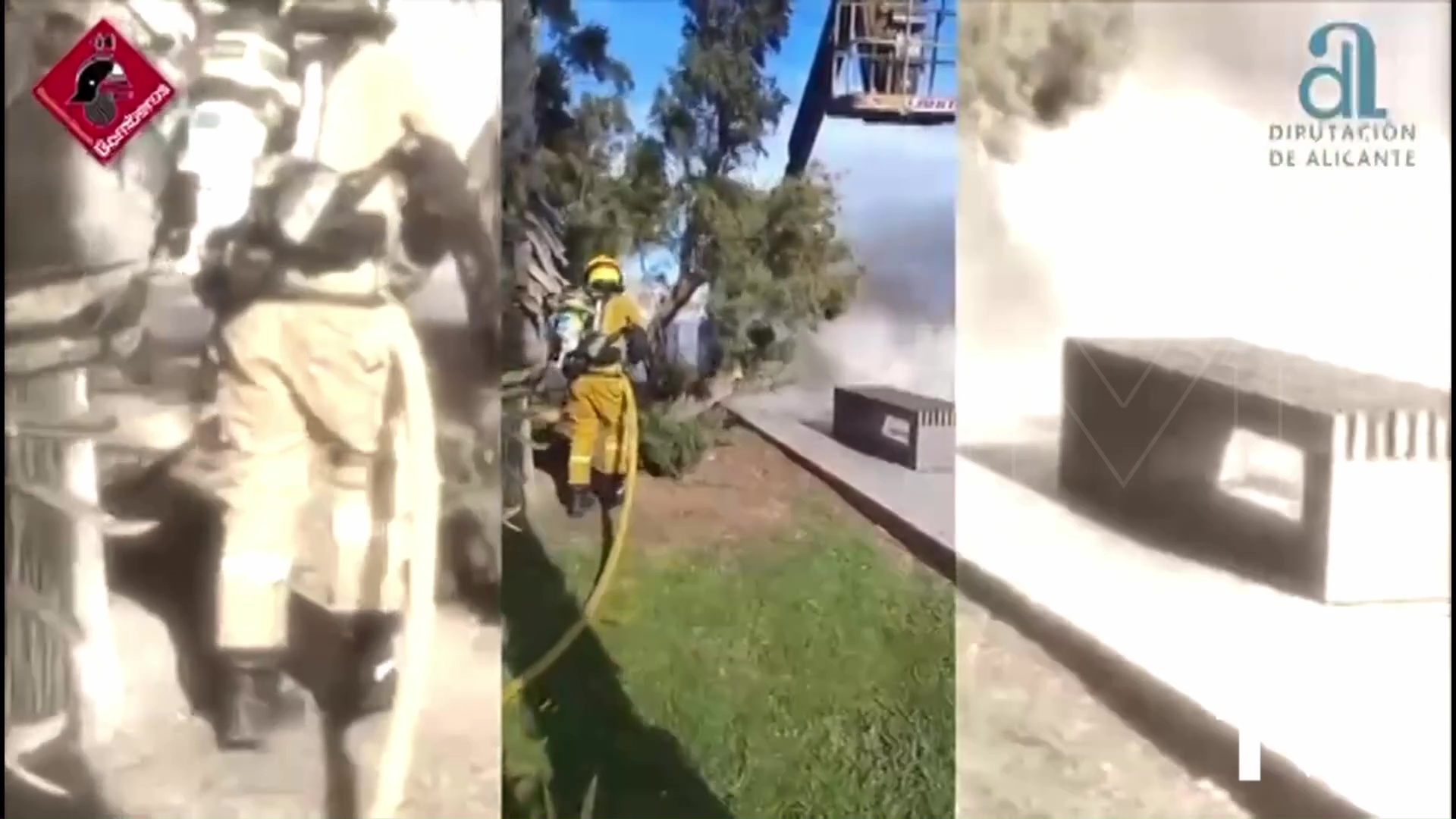 Imagen de Incendio de un vehículo y conato de incendio en la fachada de una vivienda 