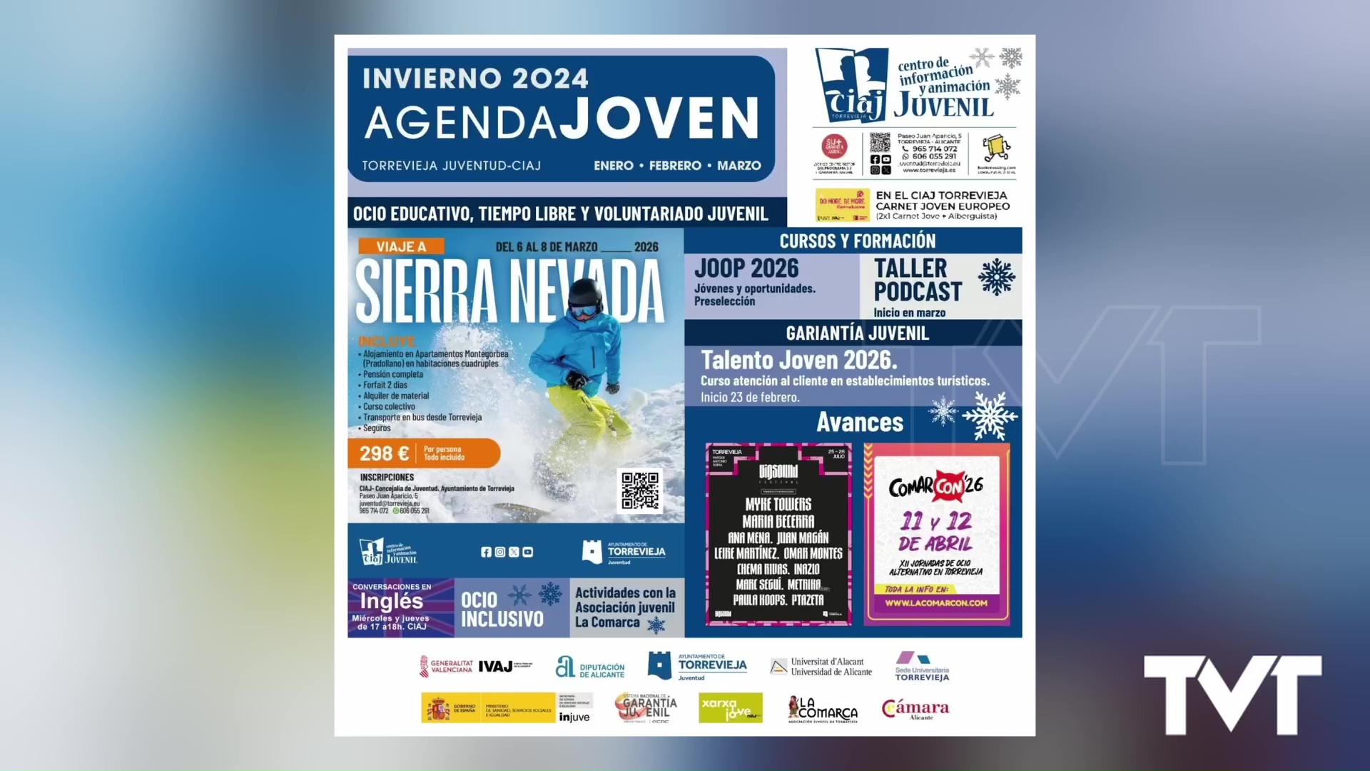 Imagen de Juventud presenta su agenda joven de invierno para el primer trimestre de 2026