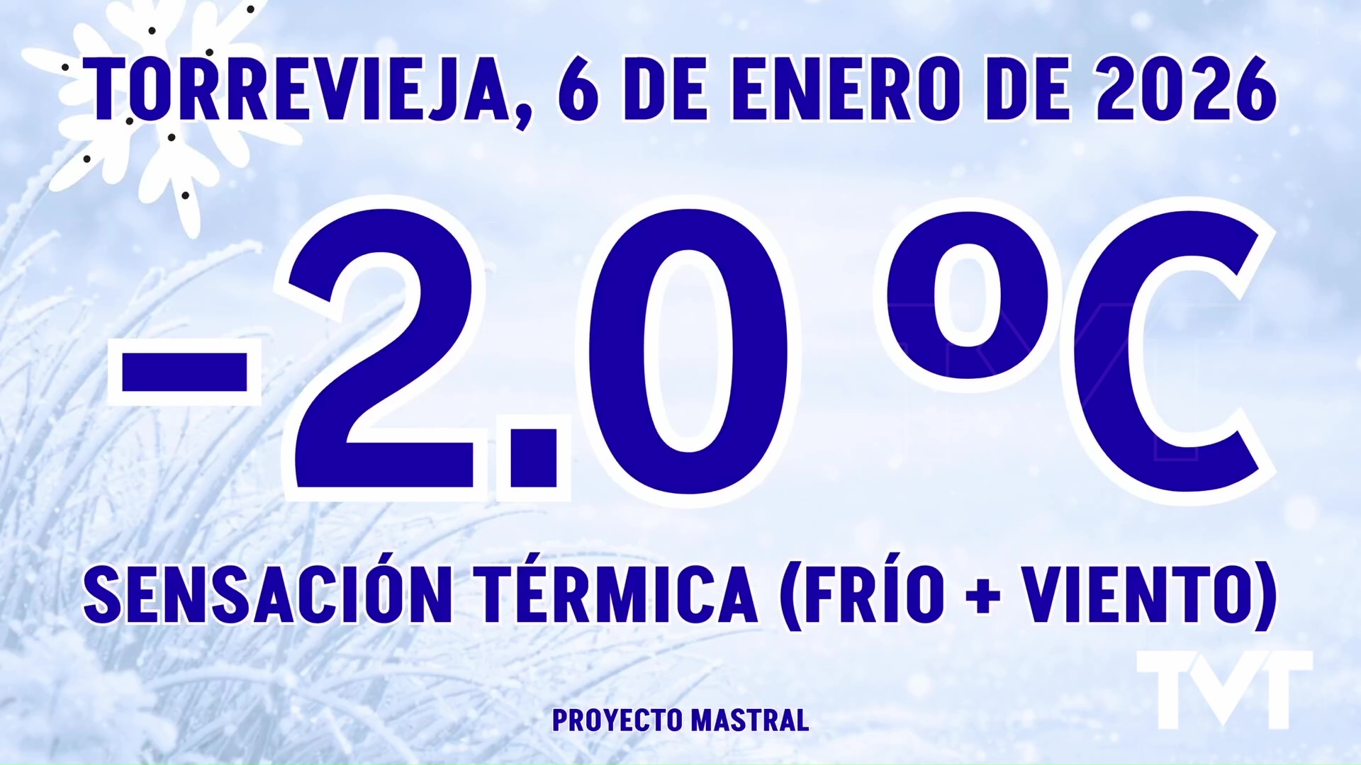 Imagen de Torrevieja alcanza una sensación térmica de -2ºC