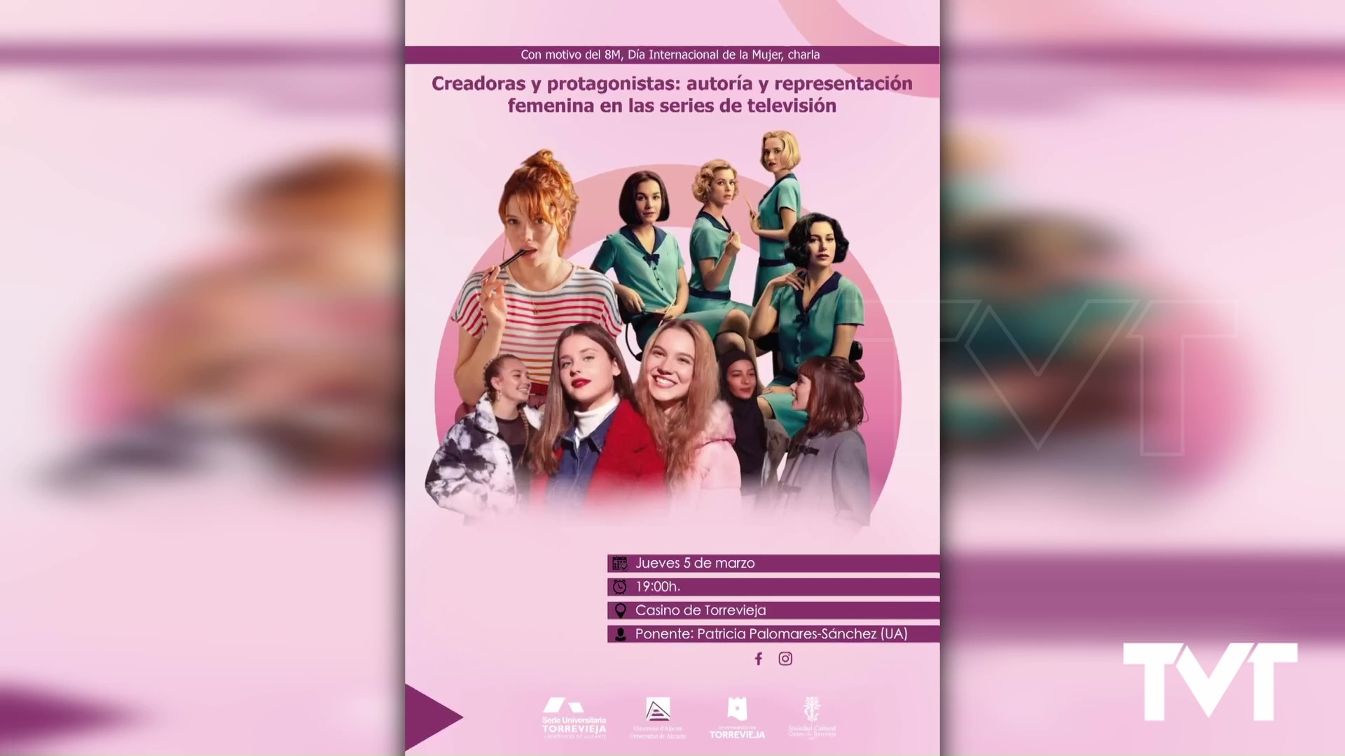 Imagen de La UA y la concejalía de igualdad celebran el 8M con una charla sobre la mujer como autora y personaje representado en series de televisión