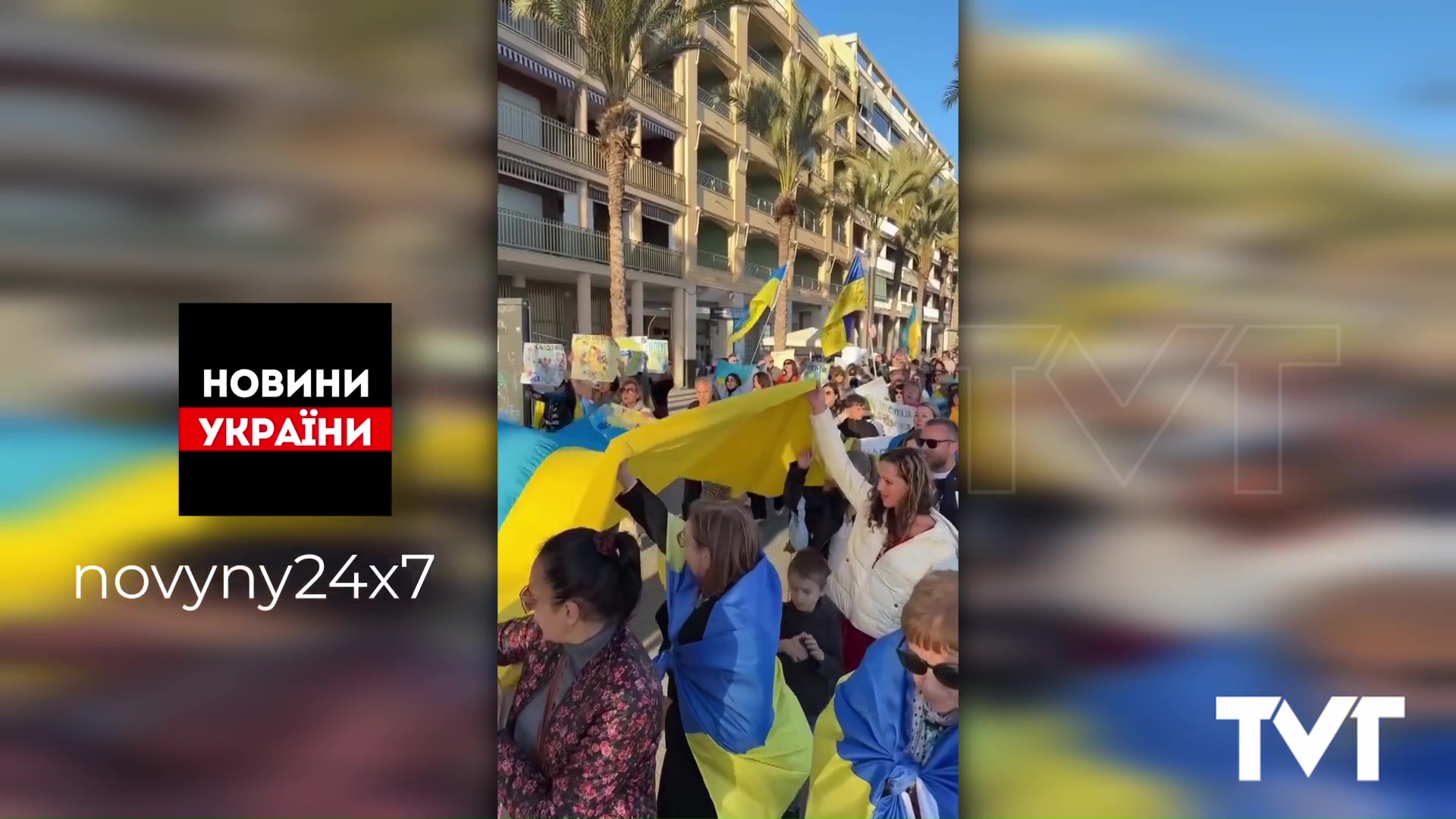 Imagen de La comunidad ucraniana en Torrevieja visibiliza en las calles el cuarto aniversario de la guerra