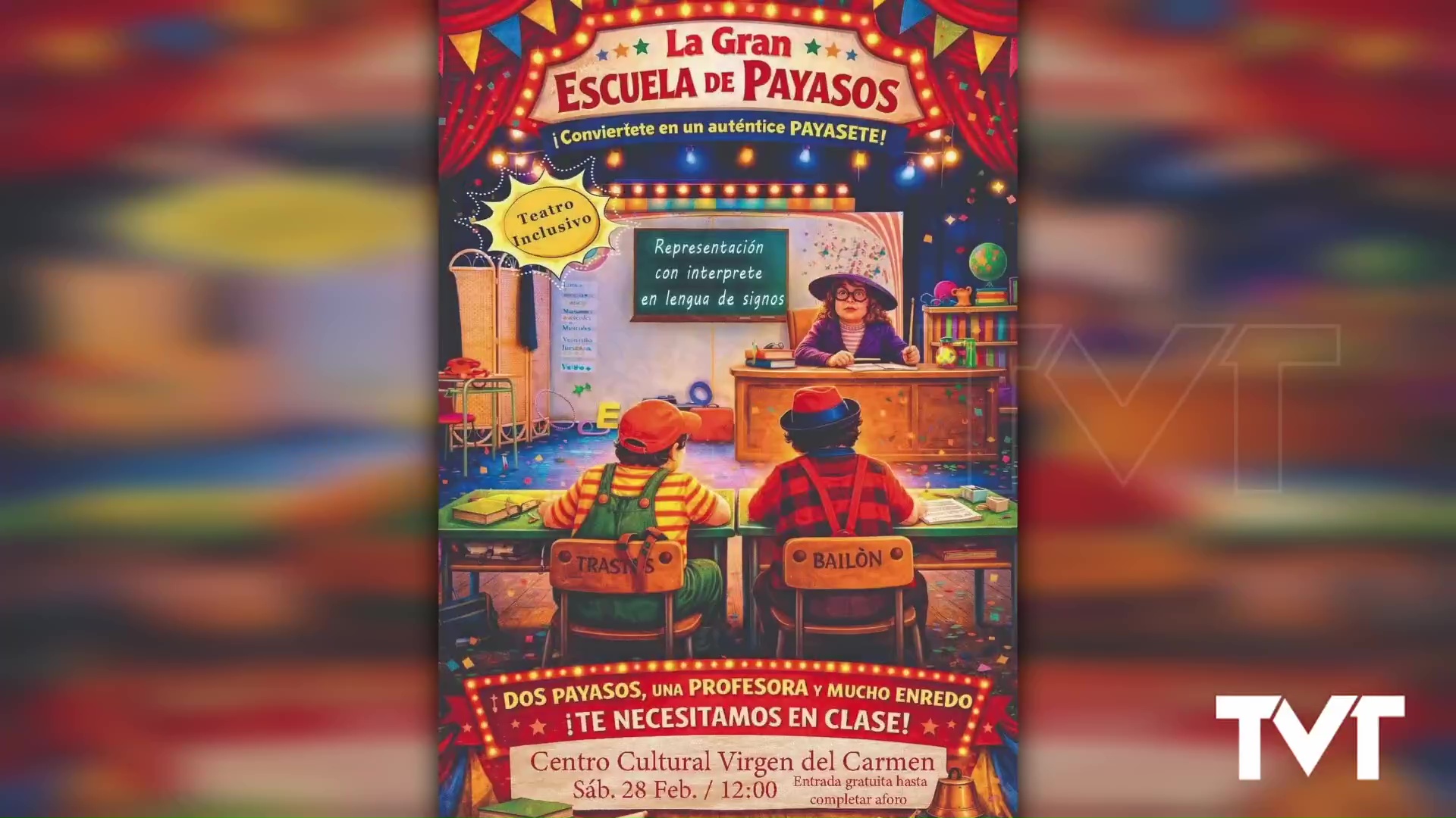 Imagen de Llega teatro inclusivo con lenguaje de signos: «La gran escuela de payasos»