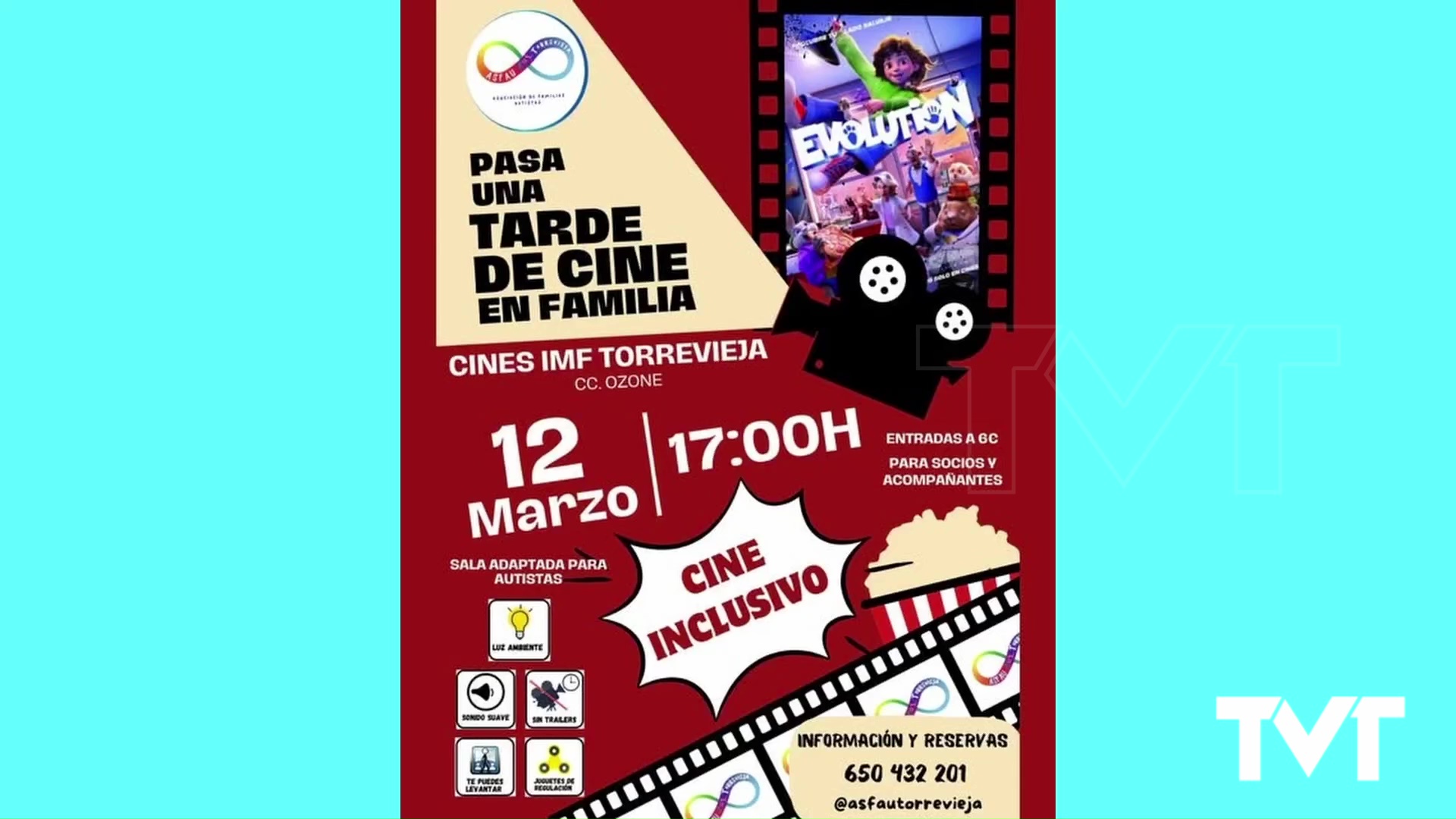 Imagen de ASFAU logra la primera sesión de cine para personas autistas en Torrevieja