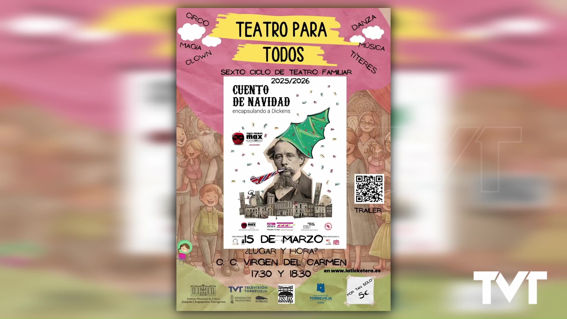 Imagen de El ciclo Teatro para todos nos espera en marzo con la obra «Cuento de Navidad. Encapsulando a Dickens»